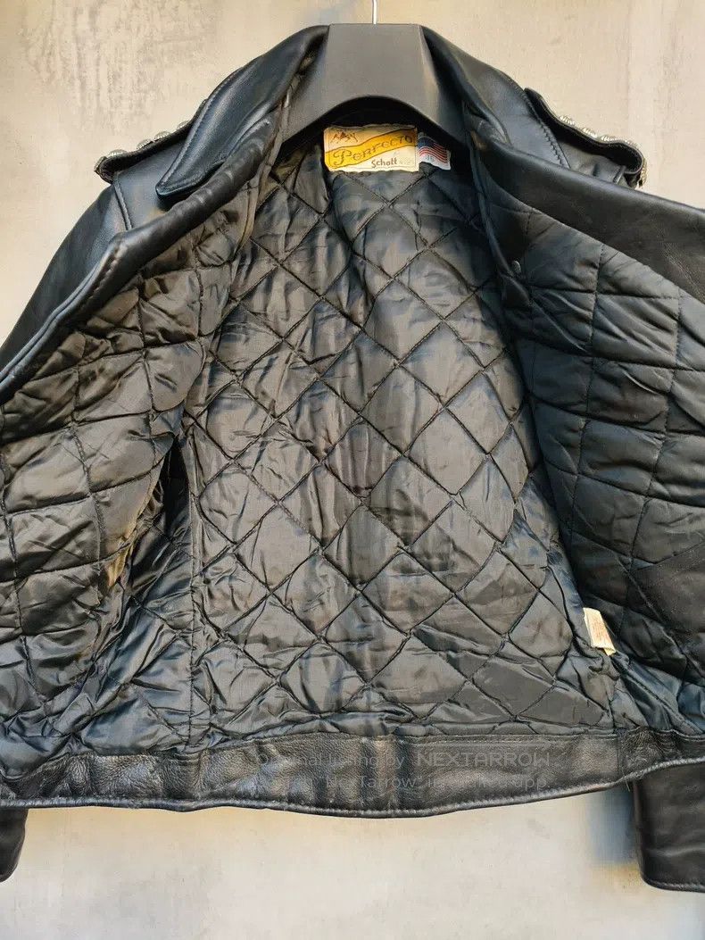 Schott Schott 613 cable-stayed locomotive leather coat Size US XXS / EU 40 - 3 Thumbnail