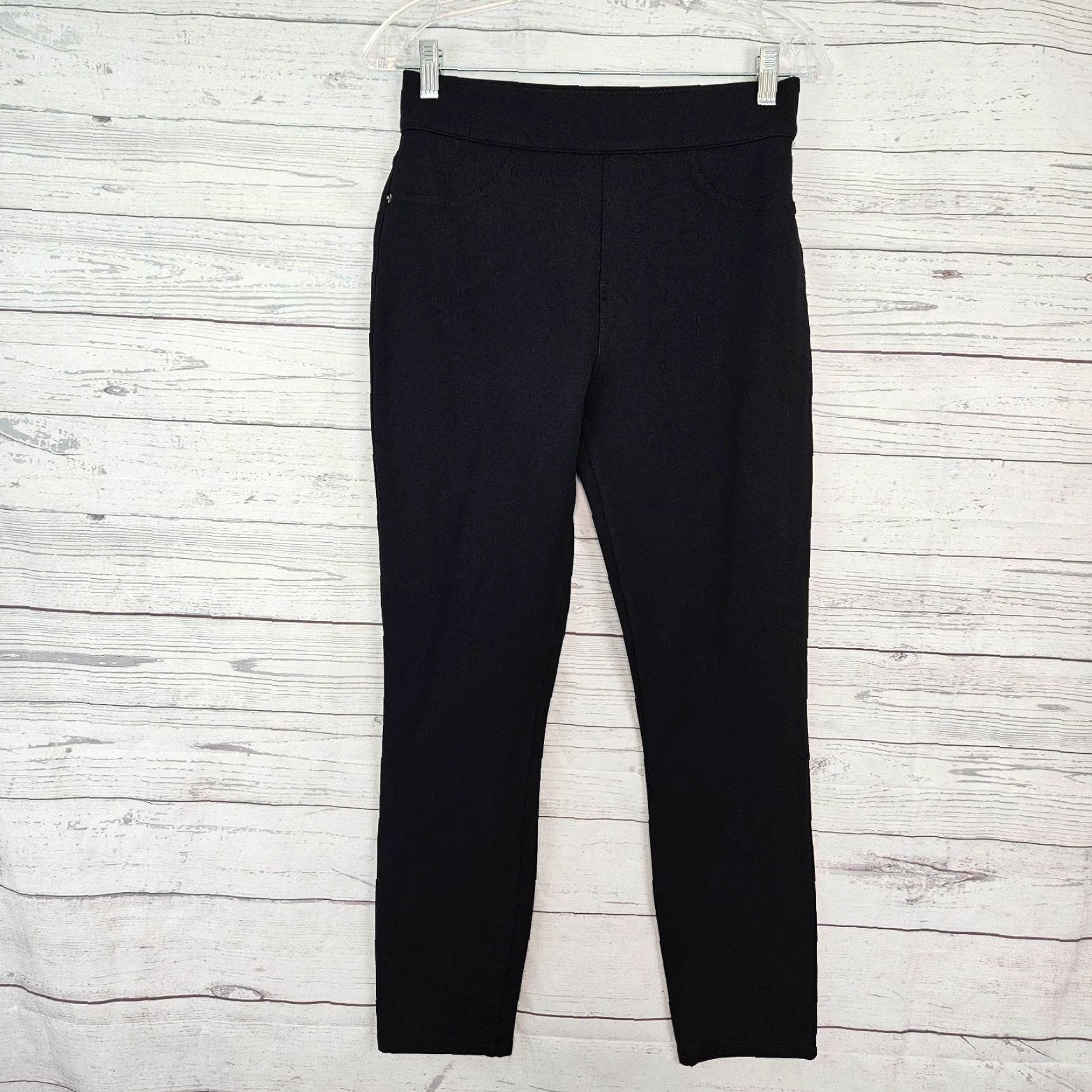 Spanx Spanx Womens The Perfect Black Ponte Ankle Pants M High Rise Pants Size 32" / US 10 / IT 46 - 2 Thumbnail