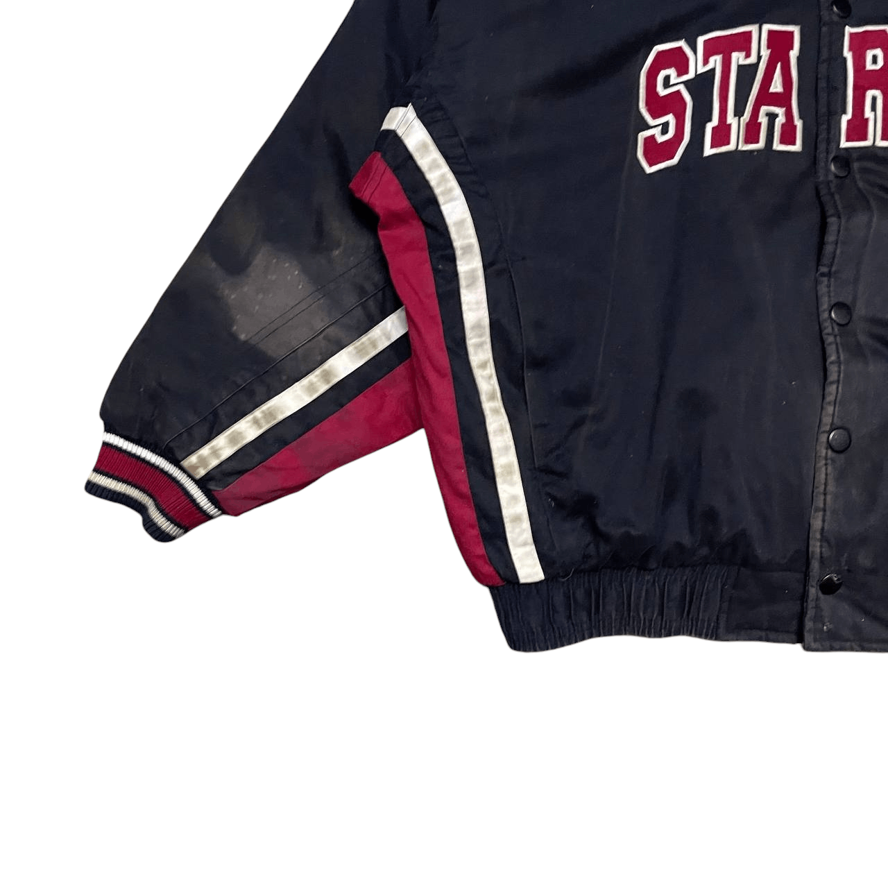 Starter Vintage Starter Embroidered Bomber Jacket Sherpa Linning Size US L / EU 52-54 / 3 - 3 Thumbnail