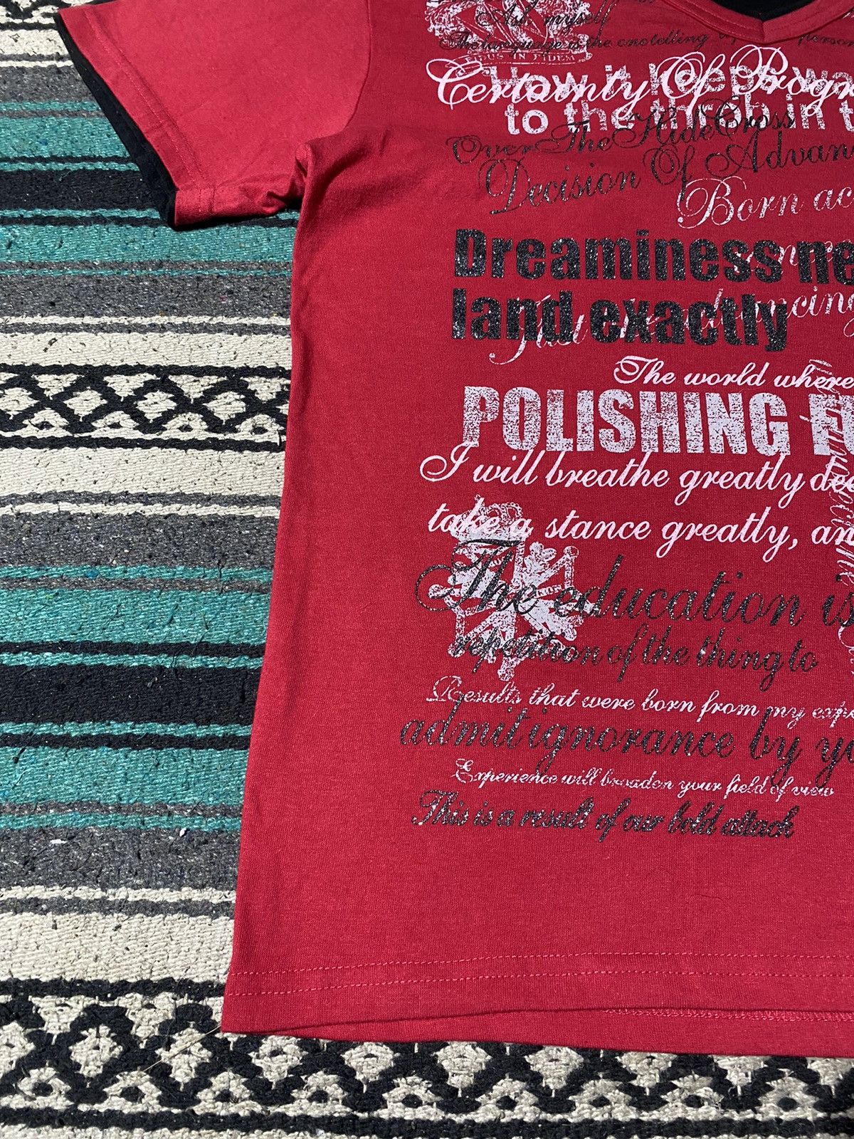 Japanese Brand 2000s OriginRemahGear - Vkei Poem Shirt Size US M / EU 48-50 / 2 - 4 Thumbnail