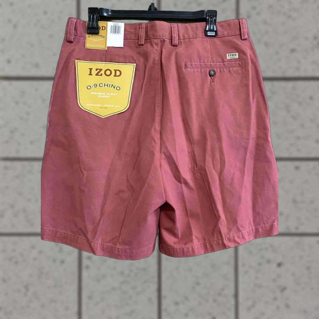 Izod IZOD Chino Pants Mens 34 Salmon Plain Front Metrix Fit Twill NWT 0-9 Size US 34 / EU 50 - 1 Thumbnail