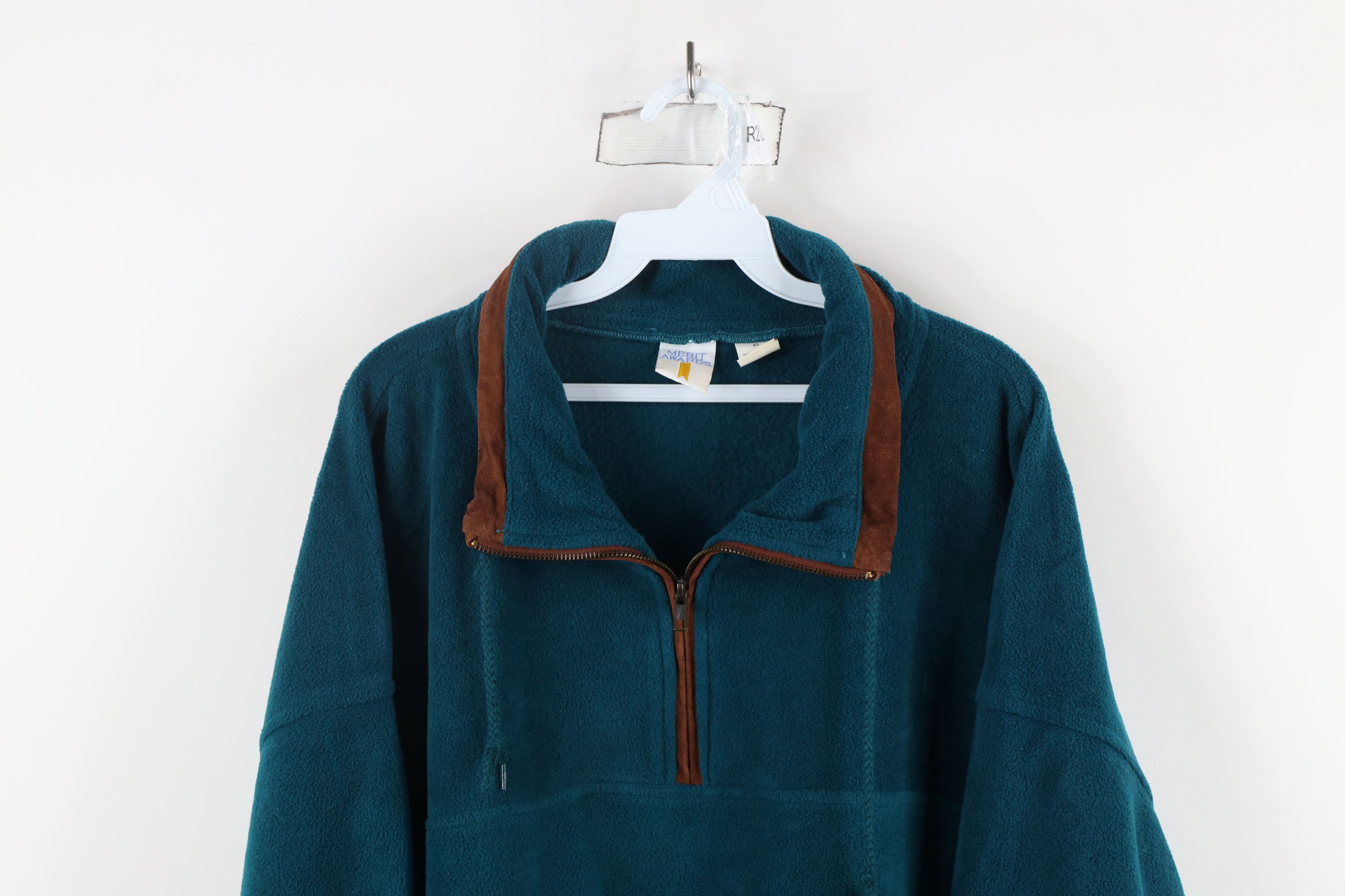 Vintage Vintage 90s Streetwear Fit Half Zip Fleece Pullover Sweater Size US XL / EU 56 / 4 - 2 Thumbnail