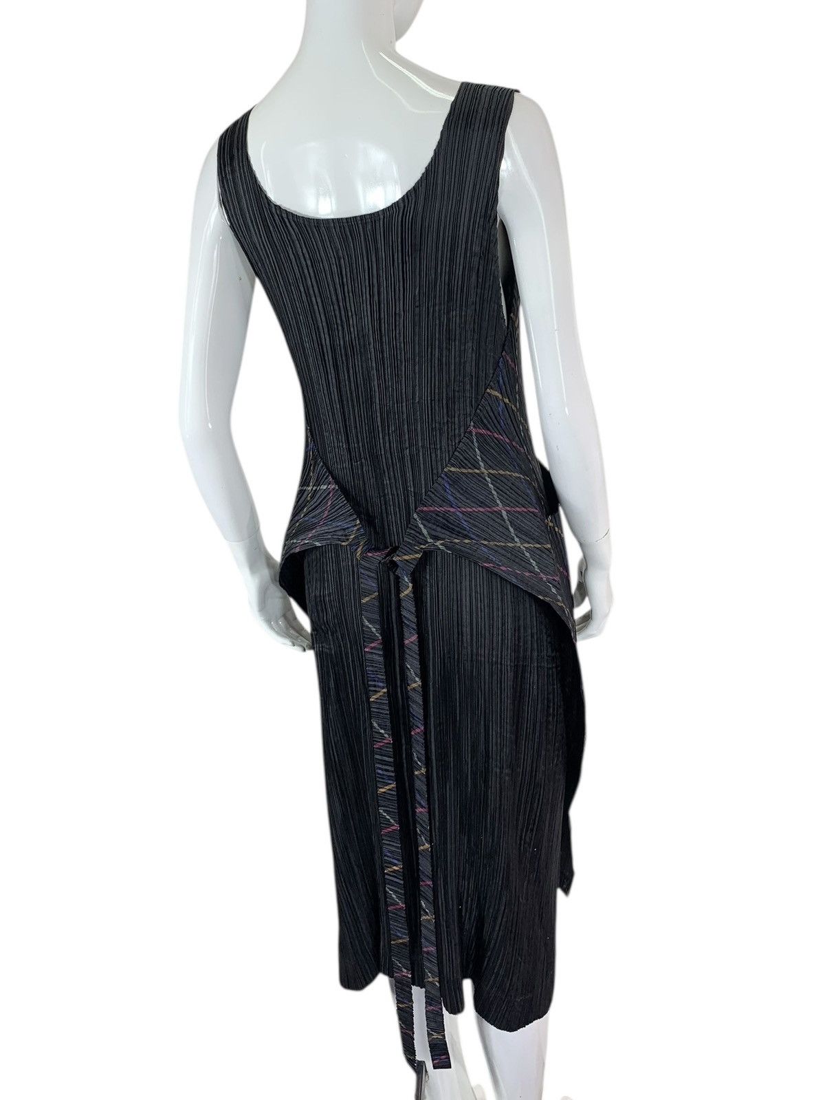 Pleats Please Issey Miyake Vintage Issey Miyake IM Product Pleated Teal Apron Dress Size ONE SIZE - 11 Thumbnail