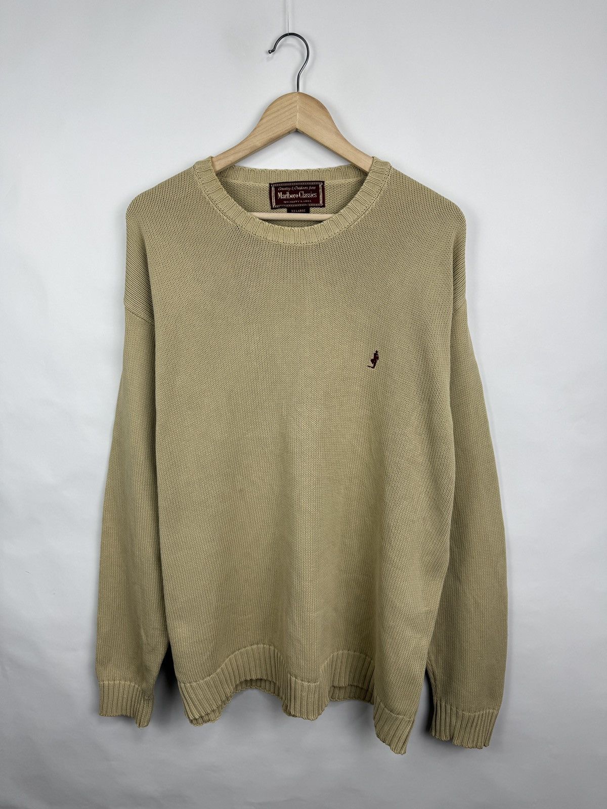 Marlboro 🇺🇸 Vintage 90s Marlboro Classics Knit Sweaters Rare Retro Size US XXL / EU 58 / 5 - 2 Thumbnail