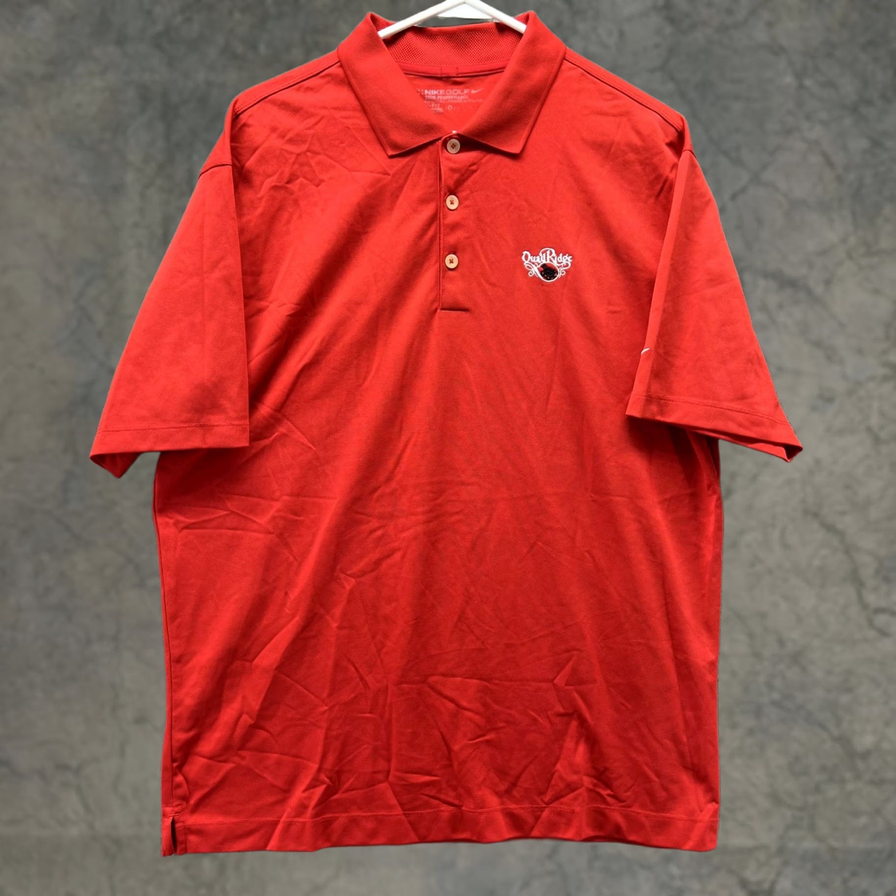 Nike Nike Golf Polo Shirt Mens Large Red Dri-FIT Quail Ridge Tour Performance Size US L / EU 52-54 / 3 - 1 Thumbnail