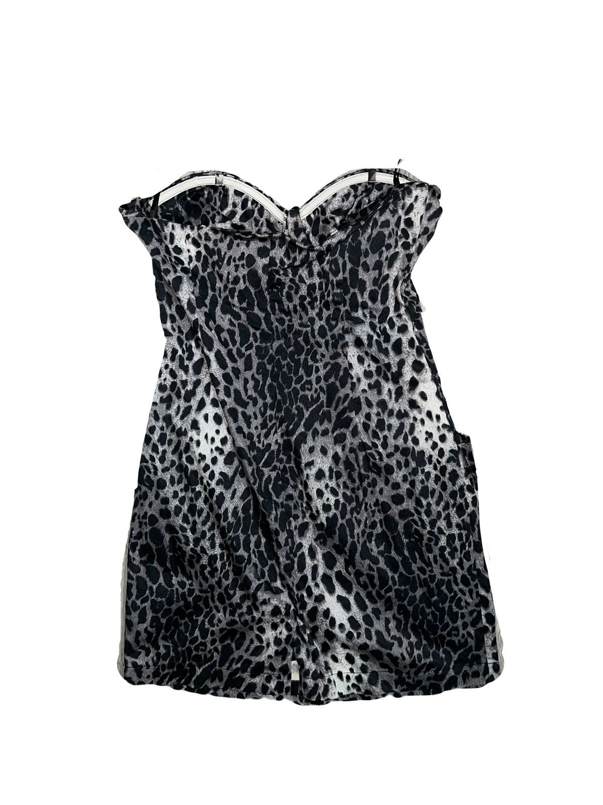 Japanese Brand Vintage Y2K Leopard strapless dress 🖤🐆 Size M / US 6-8 / IT 42-44 - 5 Thumbnail