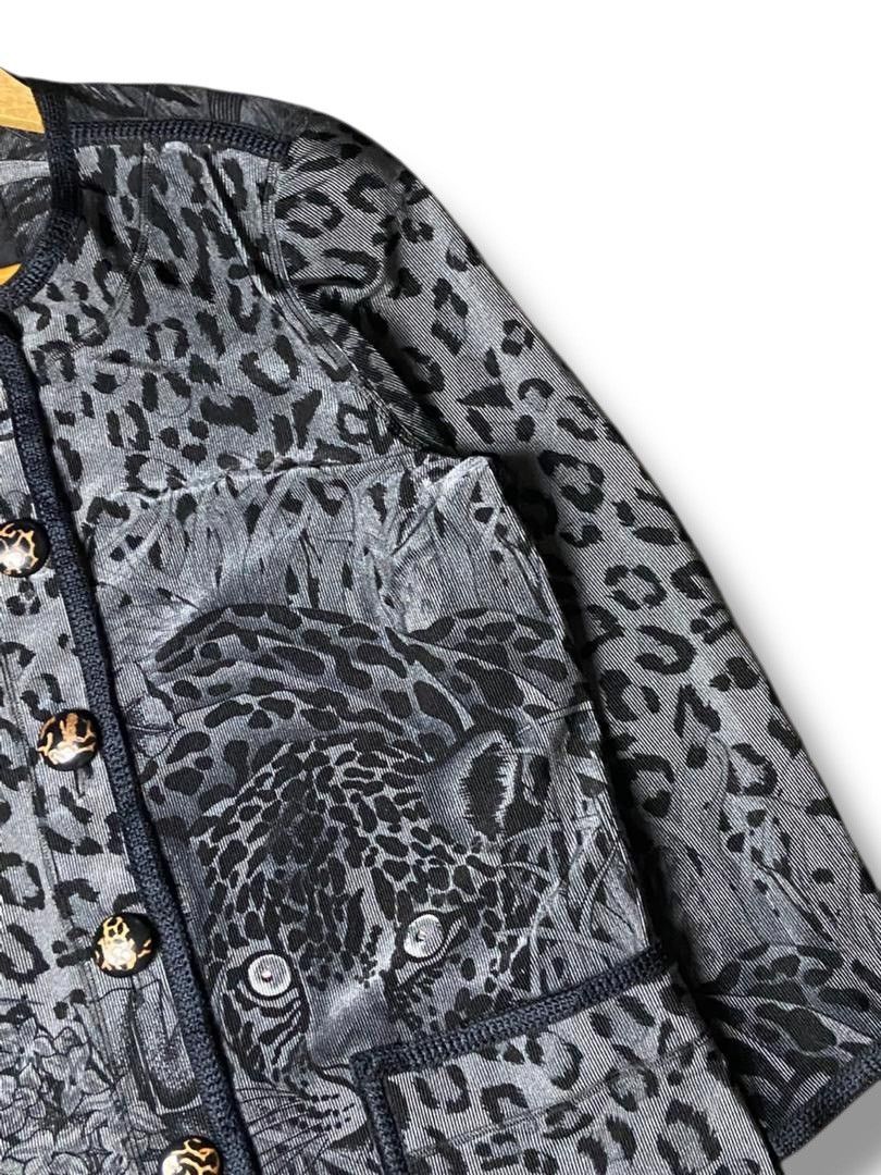 Japanese Brand Japanese Brand Animal Printed Buttoned Cardigan (154) Size XS / US 0-2 / IT 36-38 - 5 Thumbnail
