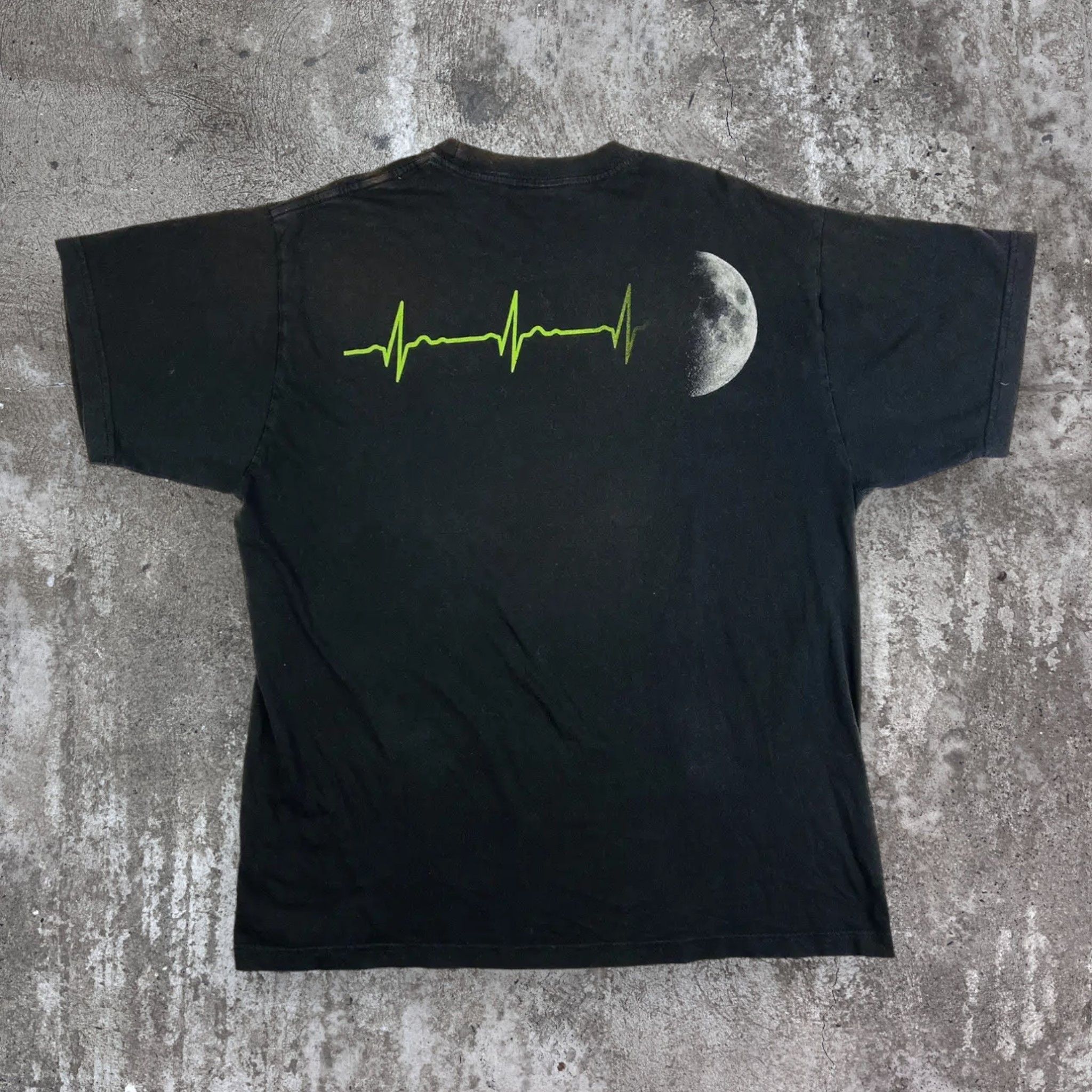 Pink Floyd 1990s PINK FLOYD HEARTBEAT DISTRESSED SUN FADED TEE - № 528 Size US XL / EU 56 / 4 - 1 Thumbnail