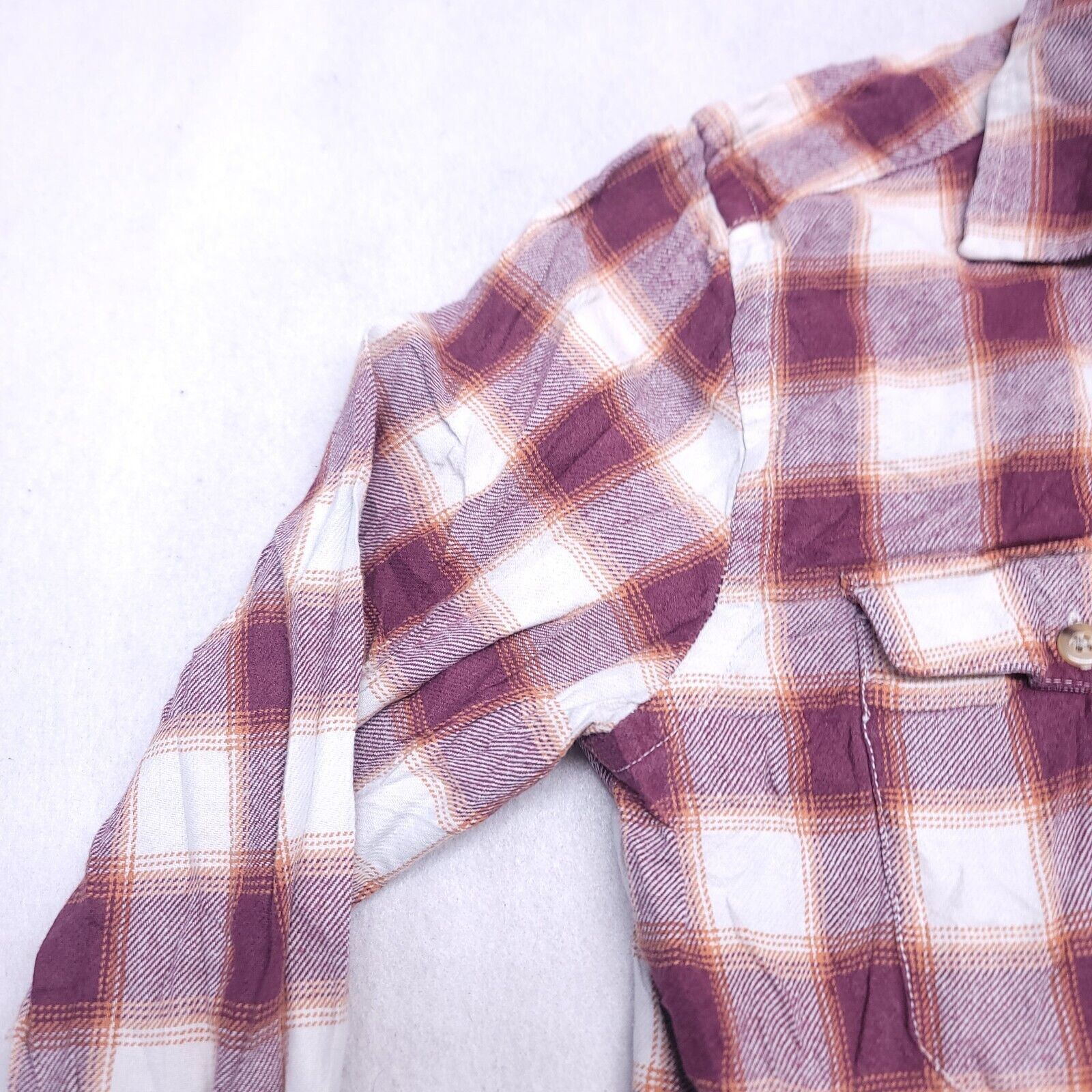 Gap Gap Tartan Flannel Shirt Mens Size Small S Maroon White Size US S / EU 44-46 / 1 - 4 Thumbnail
