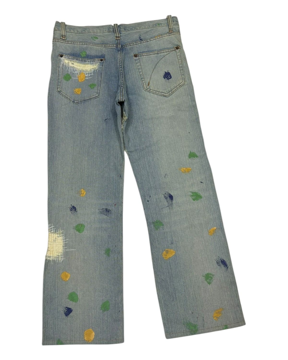 If Six Was Nine × Japanese Brand × Kapital Vintage Exhibitionist Patchwork Boro Sashiko Distress Denim Size US 32 / EU 48 - 6 Thumbnail