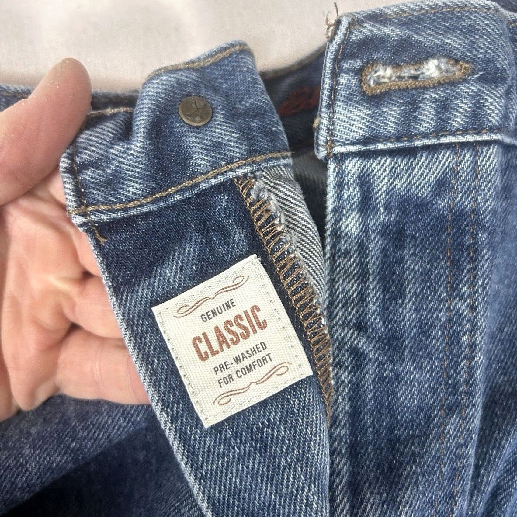 Eddie Bauer Eddie Bauer Jeans Classic Fit Mens 40x34 Blue Premium Denim High Rise 5-Pocket Design Size US 40 / EU 56 - 5 Thumbnail
