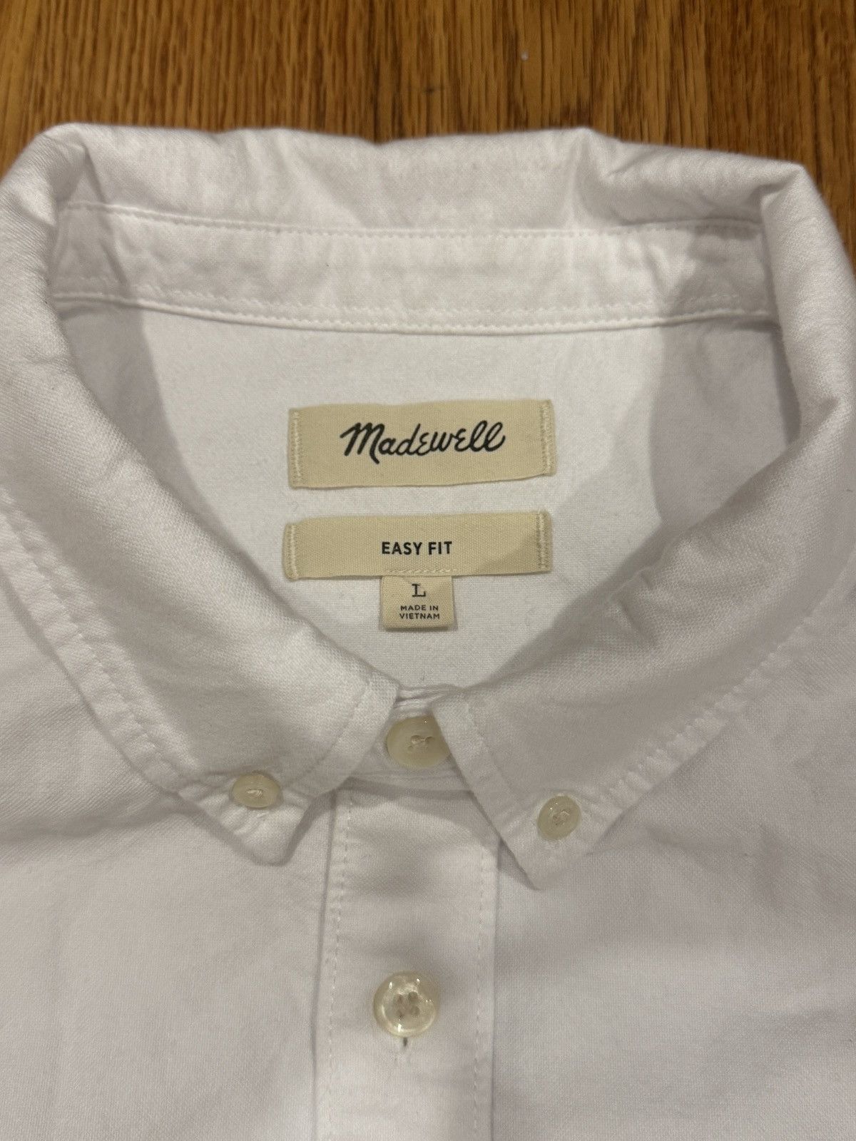 Madewell Madewell Easy Fit White Button Up Size US L / EU 52-54 / 3 - 3 Thumbnail
