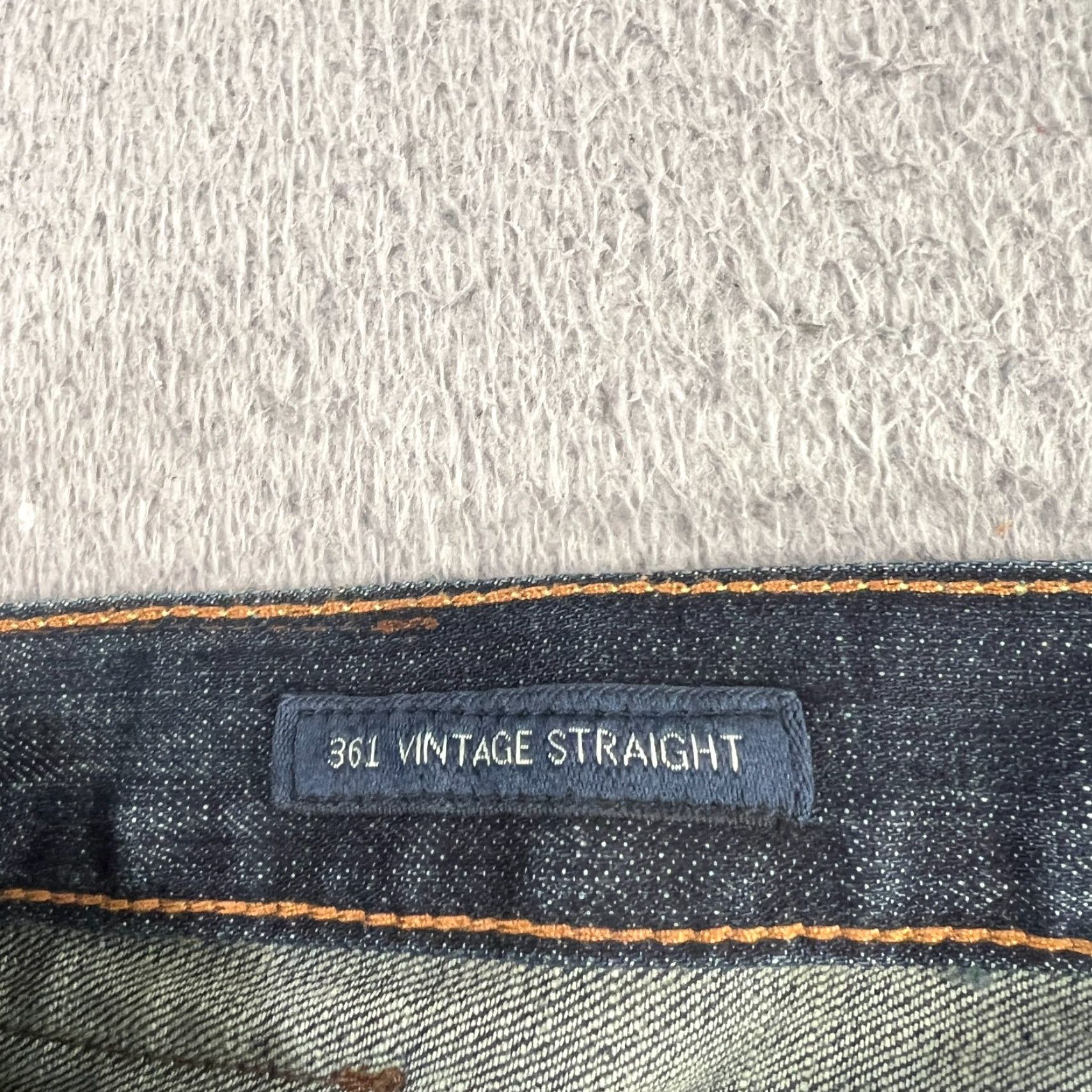 Lucky Brand Vintage Lucky Brand 361 Jeans Men’s 40x32 Blue Cotton Denim Straight Leg Stretch Jeans Size US 40 / EU 56 - 7 Thumbnail