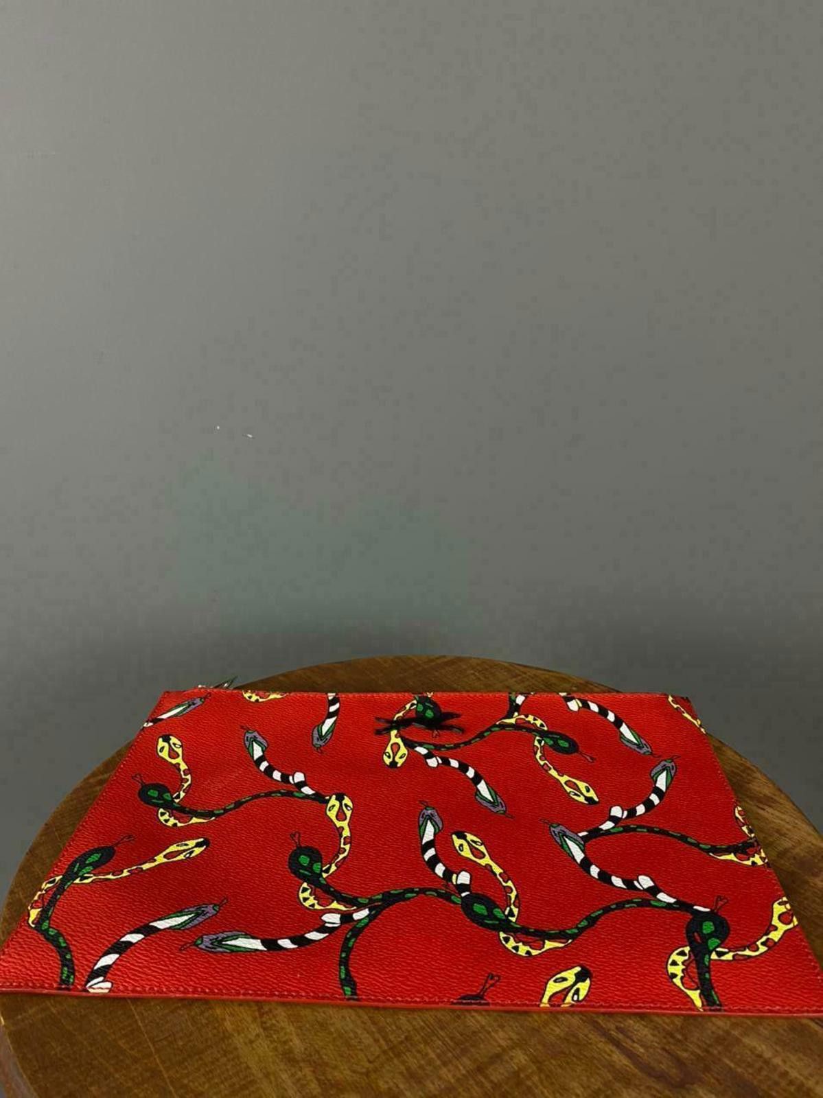 Designer Ladies Bimba Y Lola Red Snakes Print Clutch Bag Size ONE SIZE - 4 Thumbnail