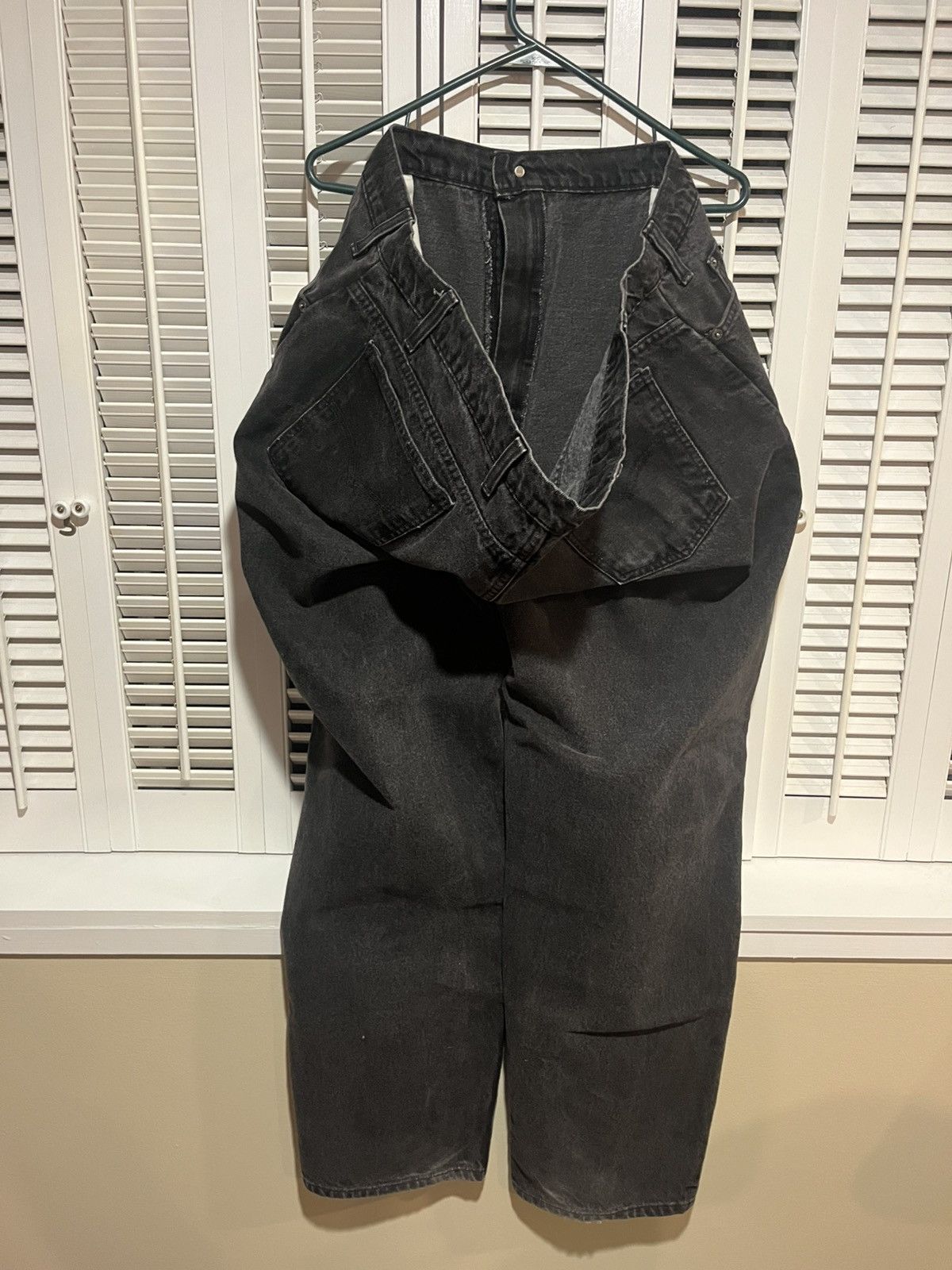 Levi's 90s Levis 554 Faded Black Paper Tag Rare XXL Denim Jeans Size US 44 / EU 60 - 1 Thumbnail