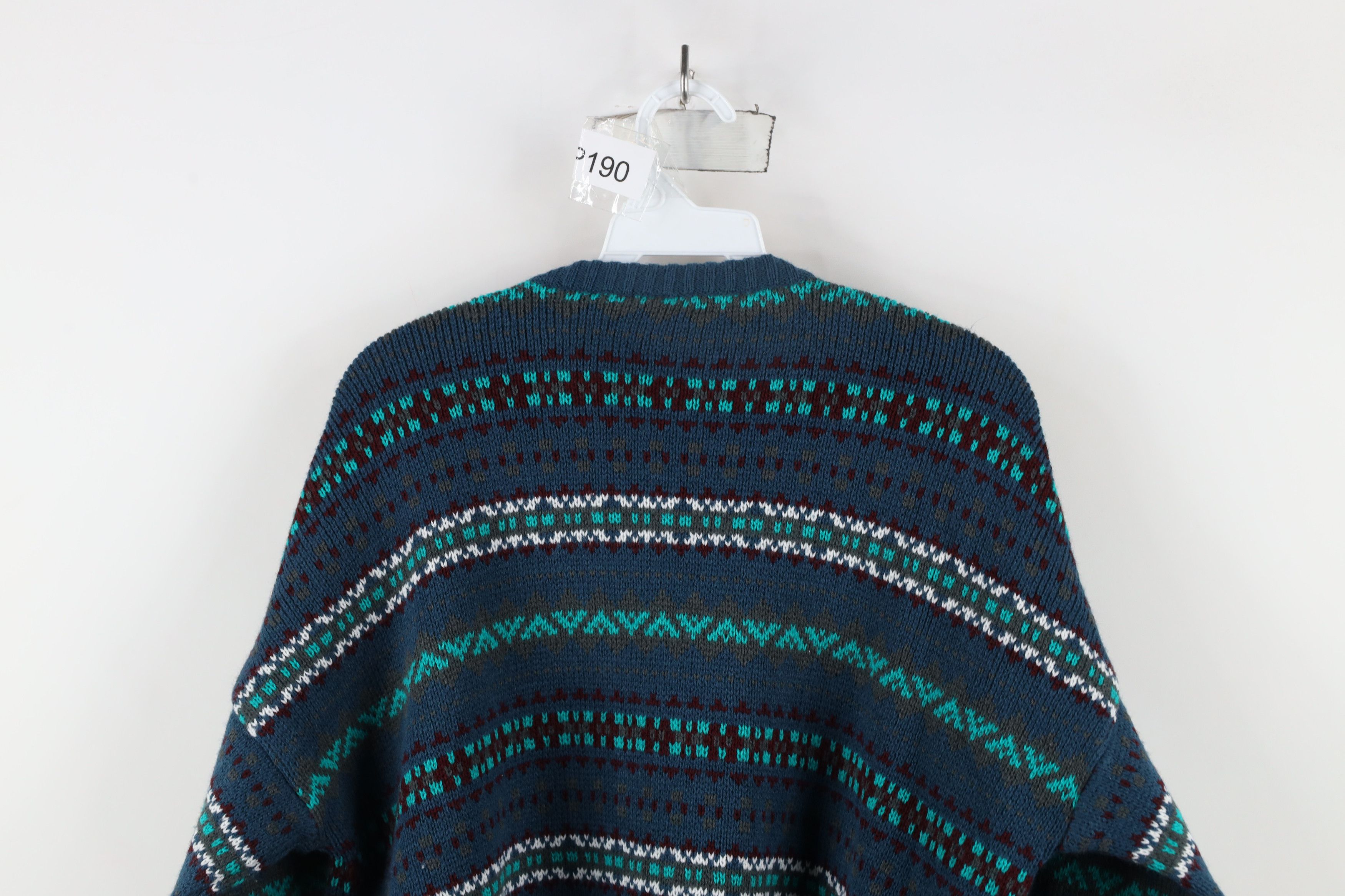 Vintage Vintage 90s Streetwear Fair Isle Crewneck Sweater Acrylic Size US L / EU 52-54 / 3 - 6 Thumbnail