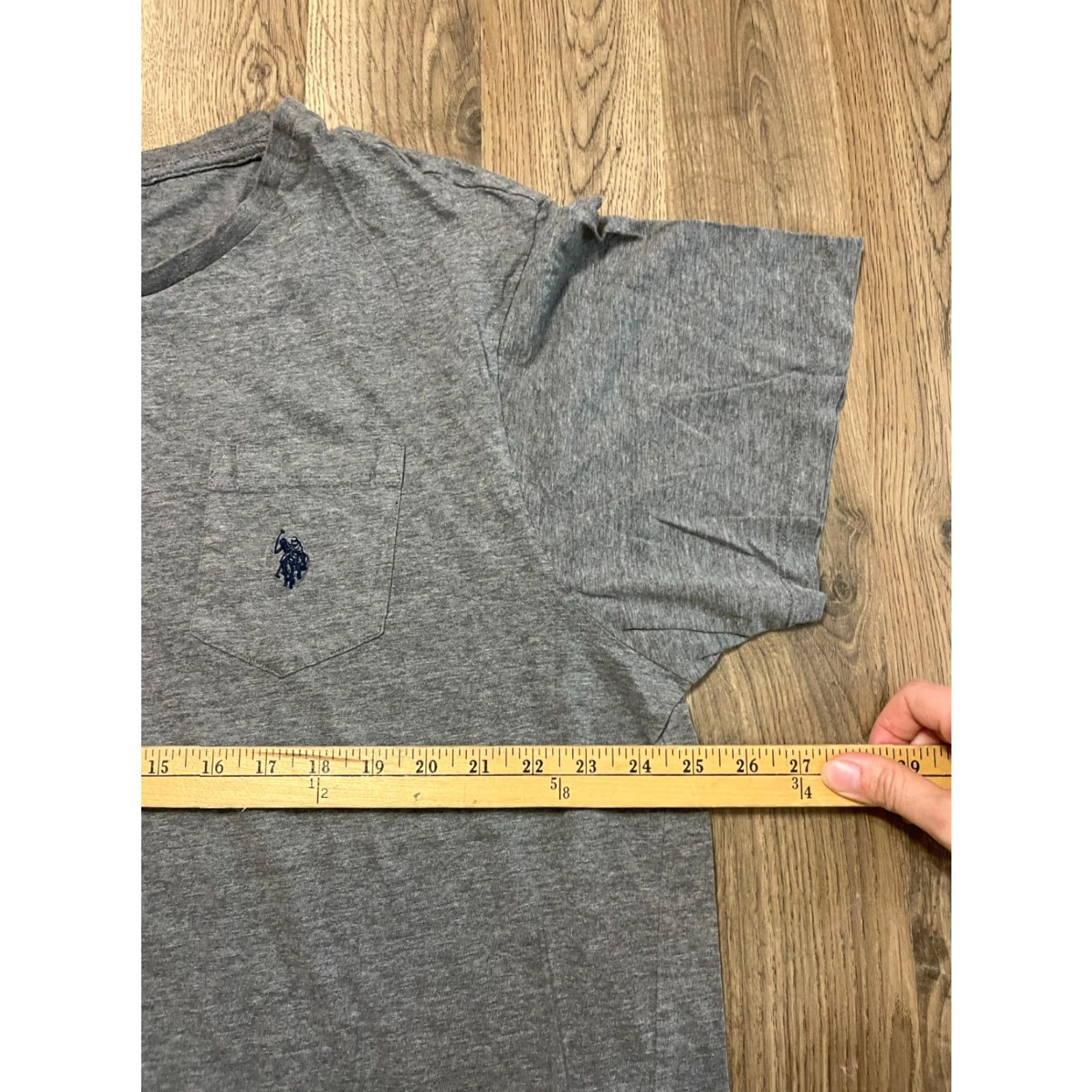 Vintage US Polo Assn. Shirt Mens 3XL Gray Logo Crew Neck Short Sleeve T-Shirt Size US XXL / EU 58 / 5 - 6 Thumbnail