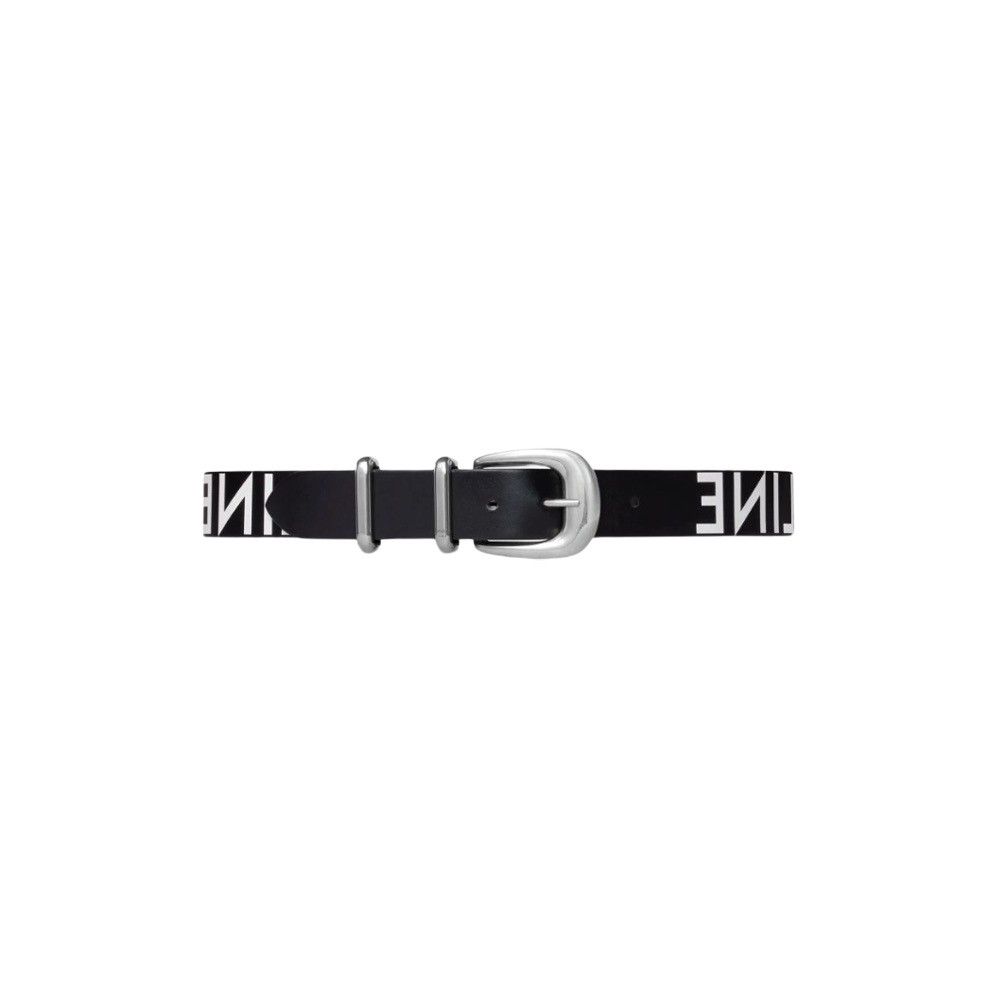 image of Celine Large Western Belt In Calfskin in Black, Men's