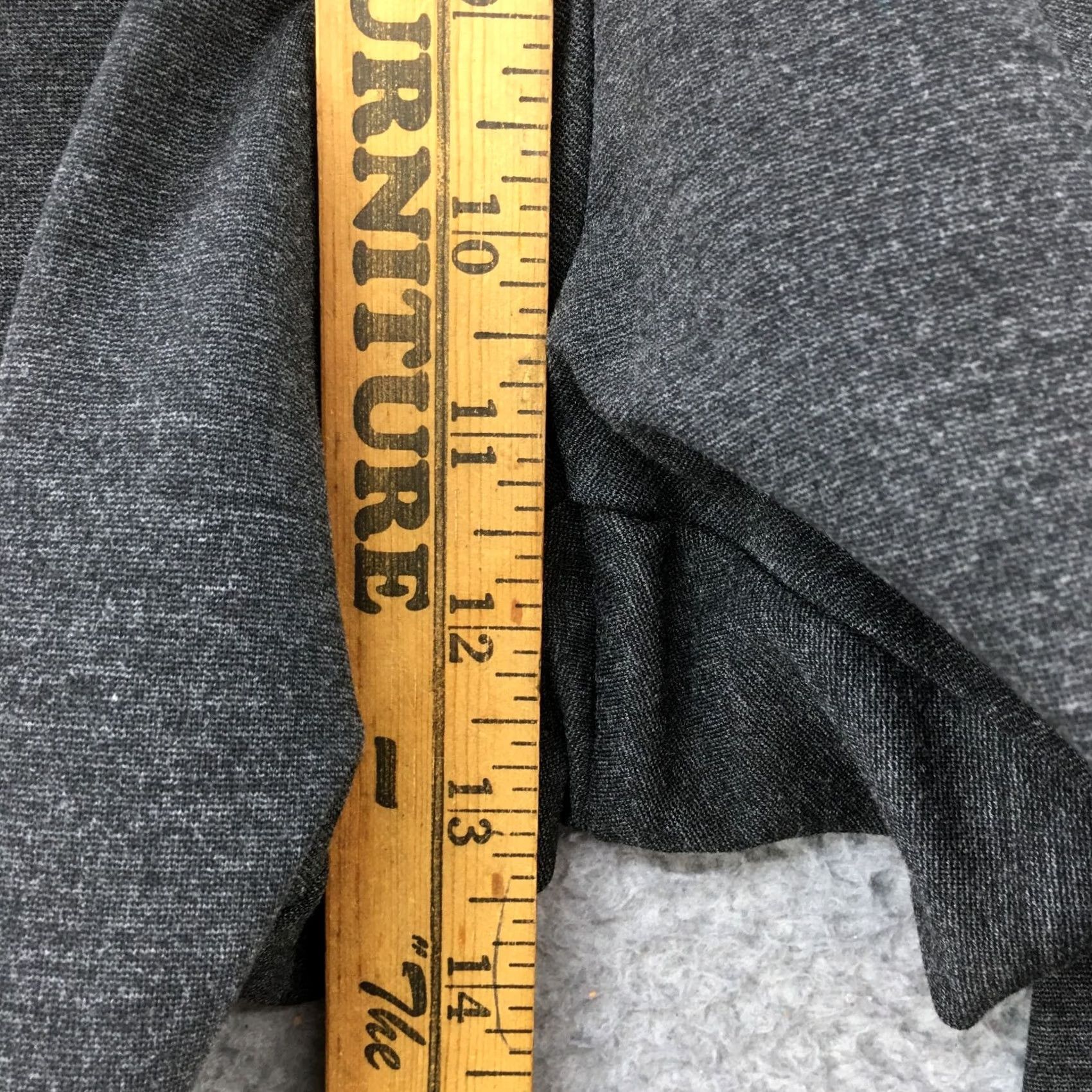 Worthington Worthington Womens Pants Straight Leg Ankle Grey High Rise Flat Front NWT PL Petite Regular Rise NWT Size 36" / US 14 / IT 50 - 5 Thumbnail