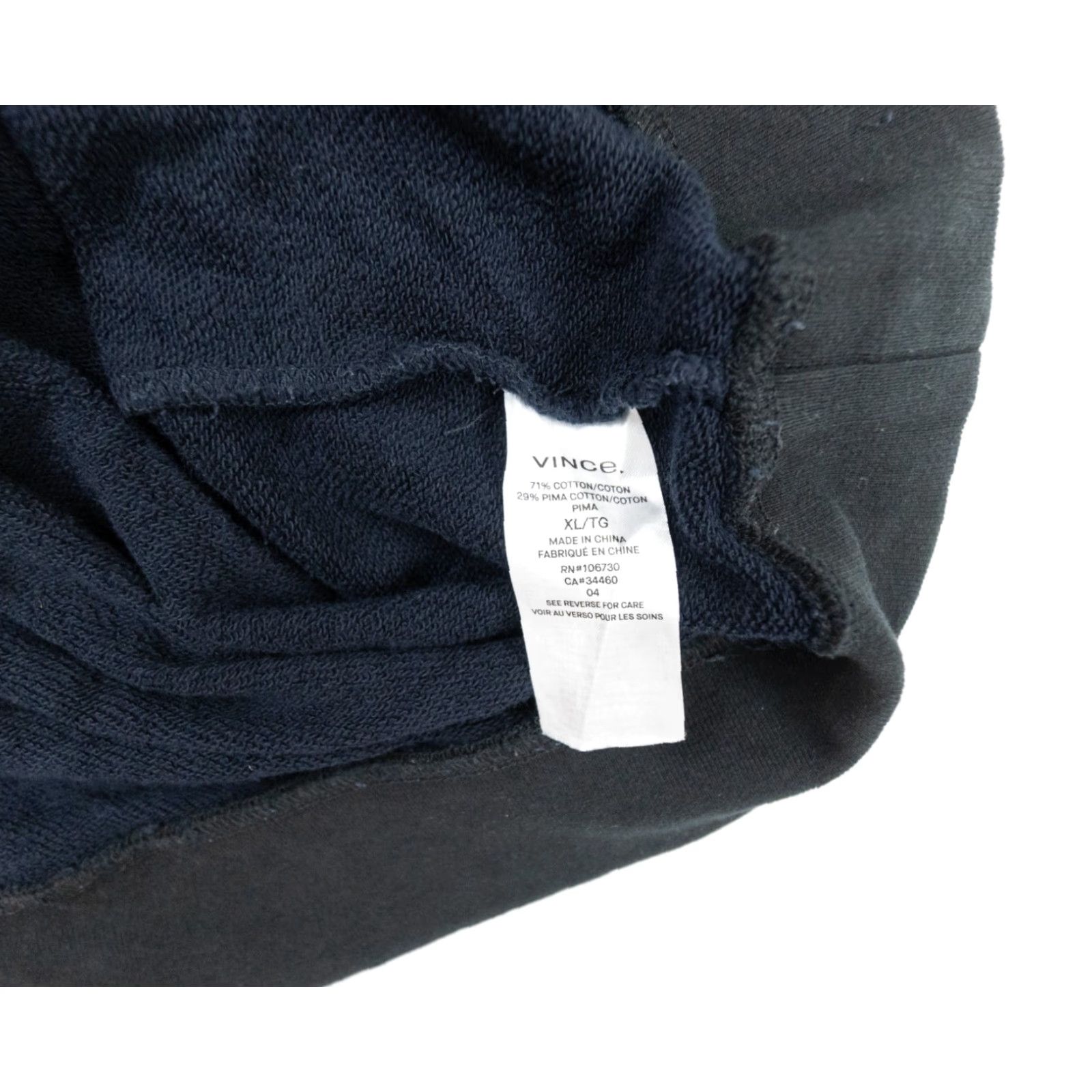 Vince Vince Men's Sweatshirt XLarge Blue Crewneck Pullover Outdoor Fleece Size US XL / EU 56 / 4 - 7 Thumbnail