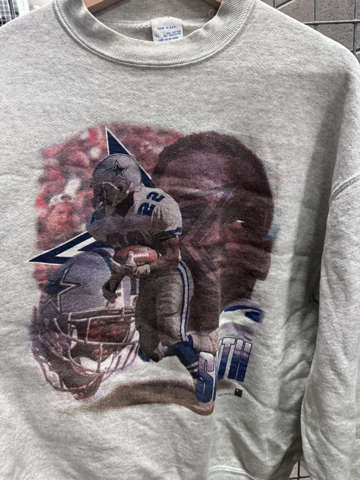 Vintage Vintage Dallas Cowboys Emmit Smith Sweatshirt 1994 Size US XL / EU 56 / 4 - 2 Thumbnail