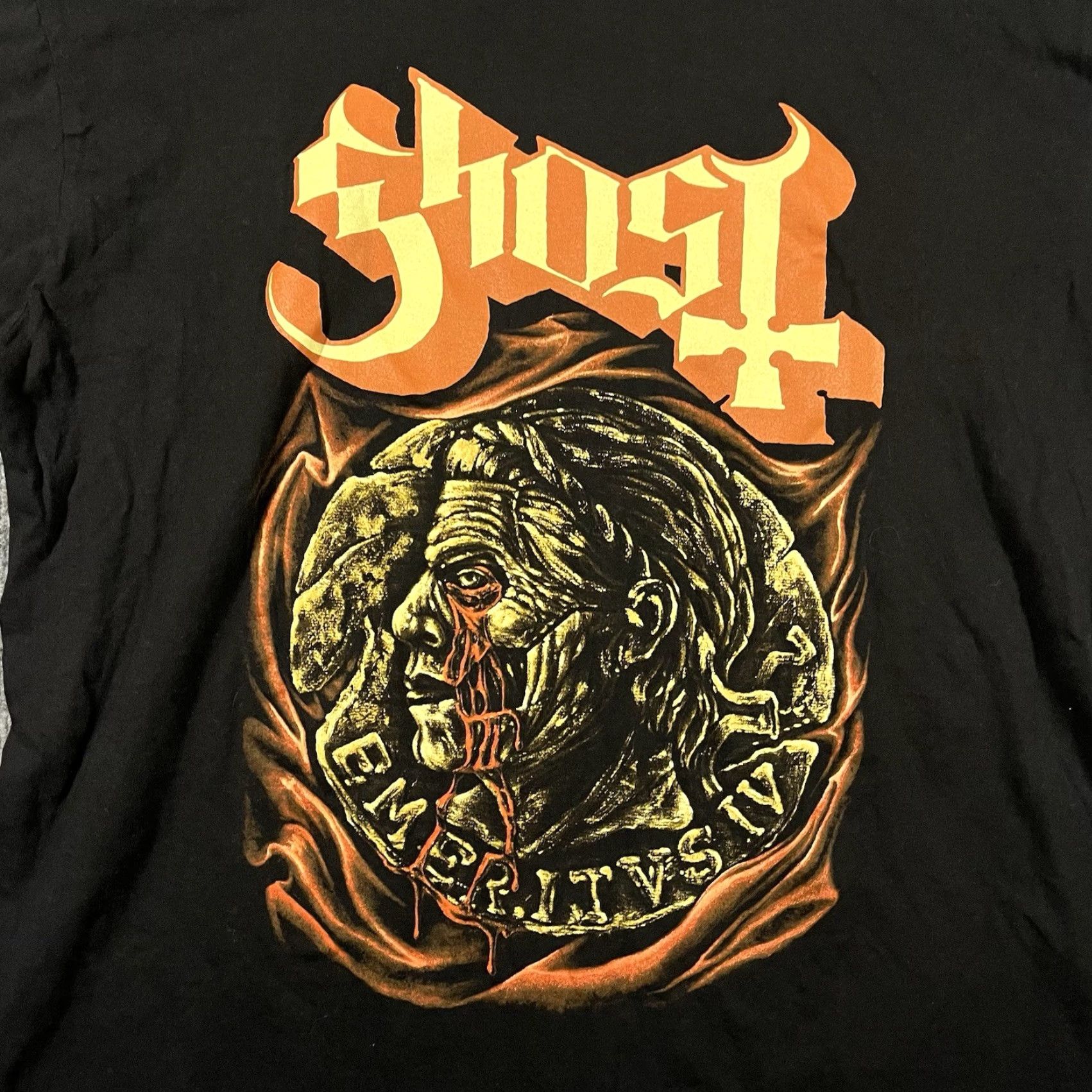 Vintage Ghost Band T-Shirt Black Size XL Graphic Print Short Sleeve Mens Size US XL / EU 56 / 4 - 2 Thumbnail