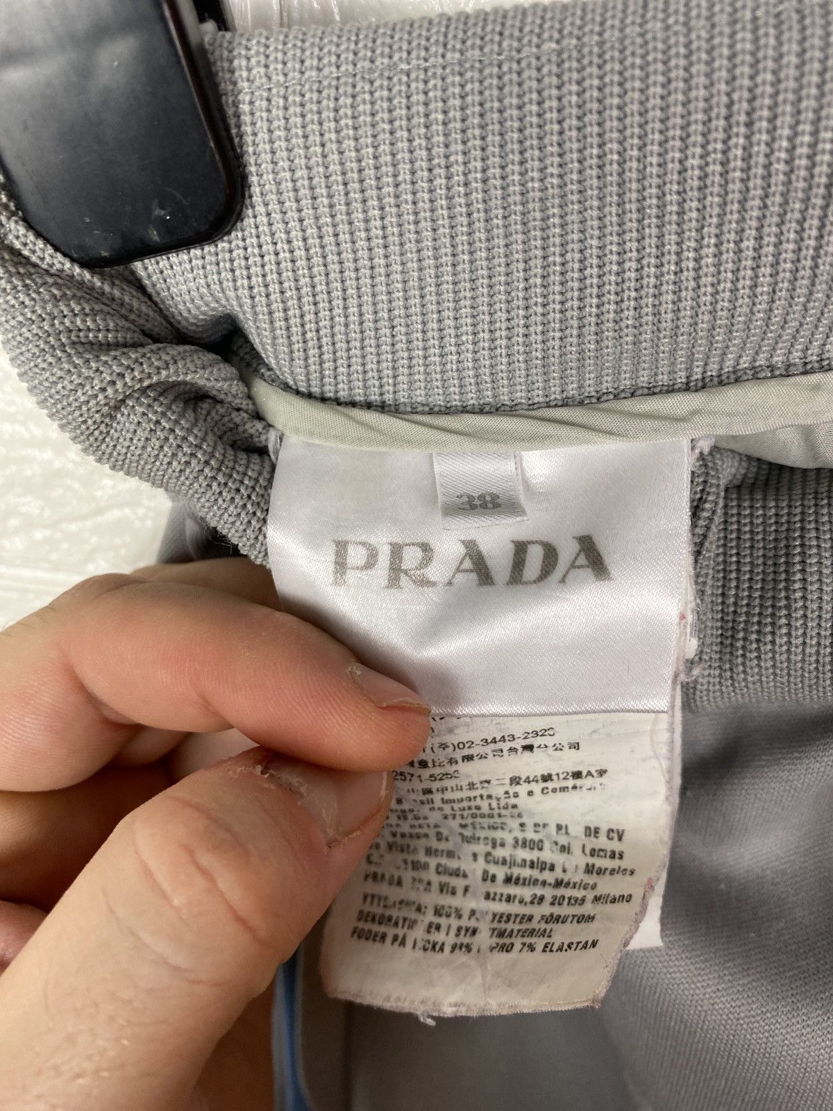 Prada Prada Vintage Sport Pants Women Gray Size 36 Size 26" / US 2 / IT 38 - 20 Thumbnail