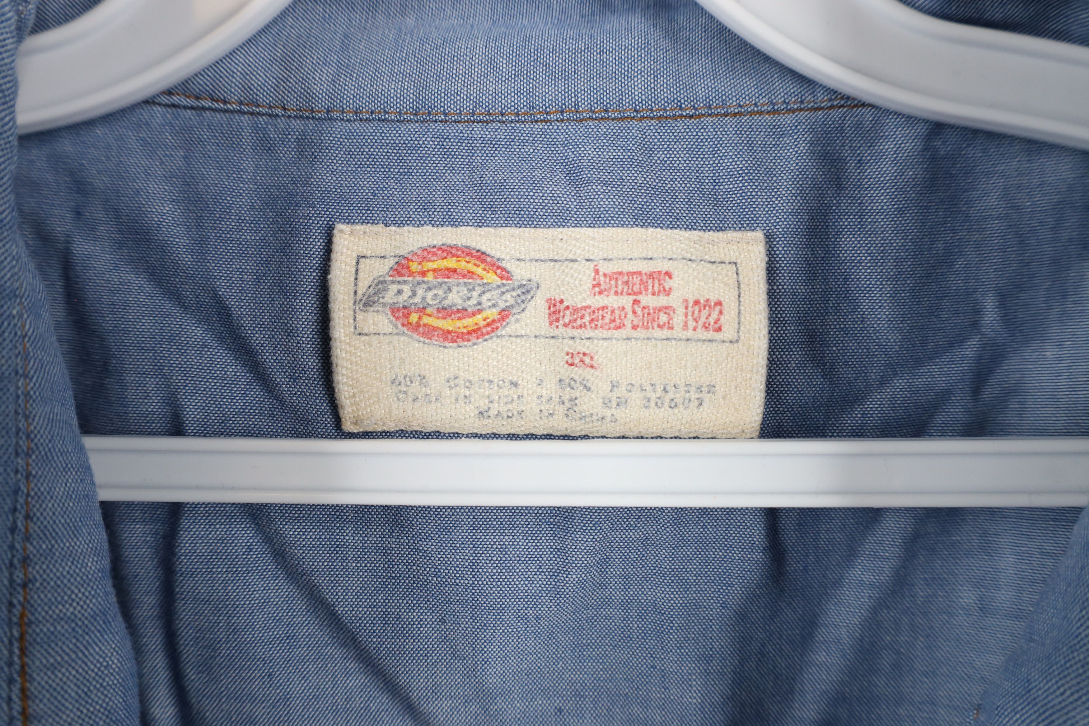 Dickies × Vintage Vintage 90s Dickies Workwear Short Sleeve Button Shirt Size US XXL / EU 58 / 5 - 4 Thumbnail