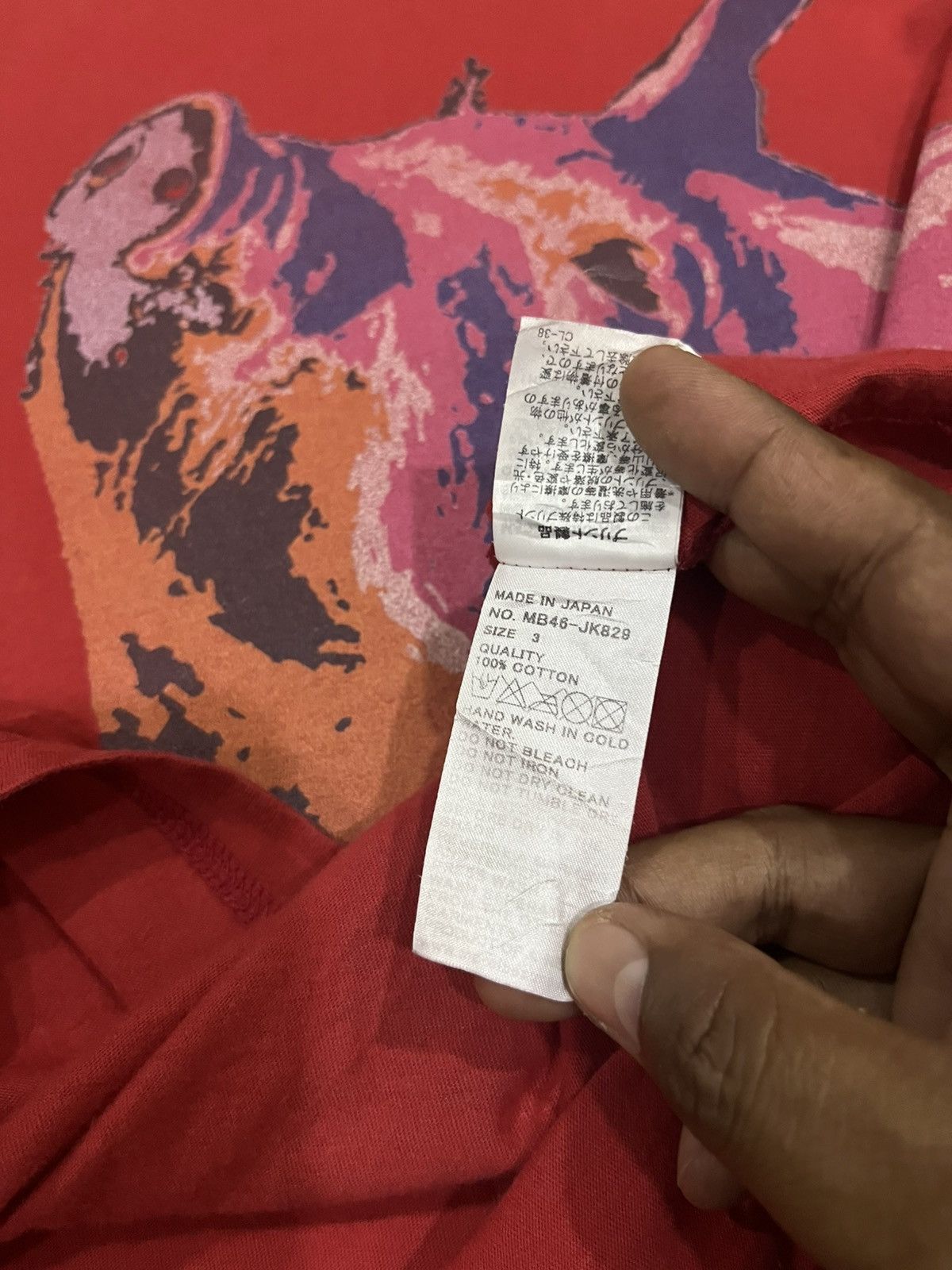 mercibeaucoup mercibeaucoup by issey miyake graphic of a pig tshirs Size US L / EU 52-54 / 3 - 6 Thumbnail