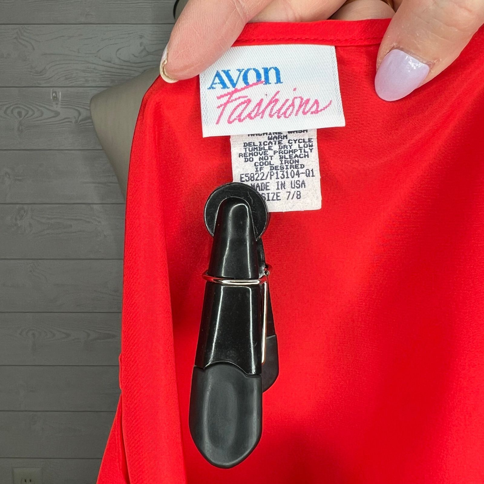 Other Avon Fashions vintage 80’s red sleeveless top Size 7/8 Size M / US 6-8 / IT 42-44 - 3 Thumbnail