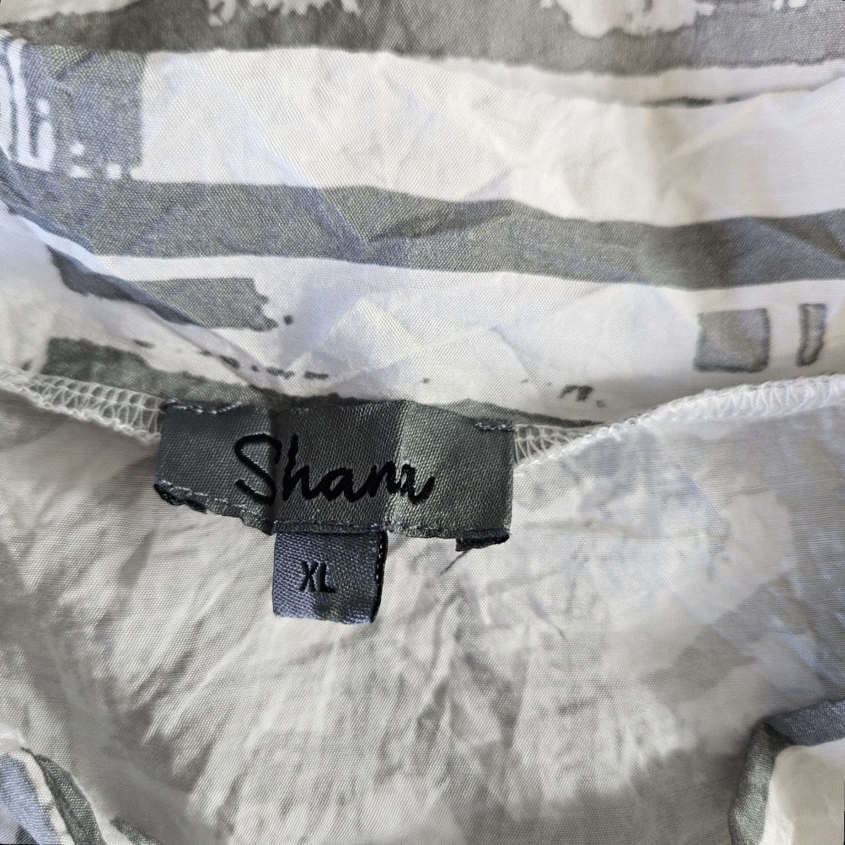 Vintage Shana Blouse Shirt Sleeveless Pockets Gray XL Womens Top Rayon Nylon Blend 27" Length 22" Width Size XL / US 12-14 / IT 48-50 - 6 Thumbnail