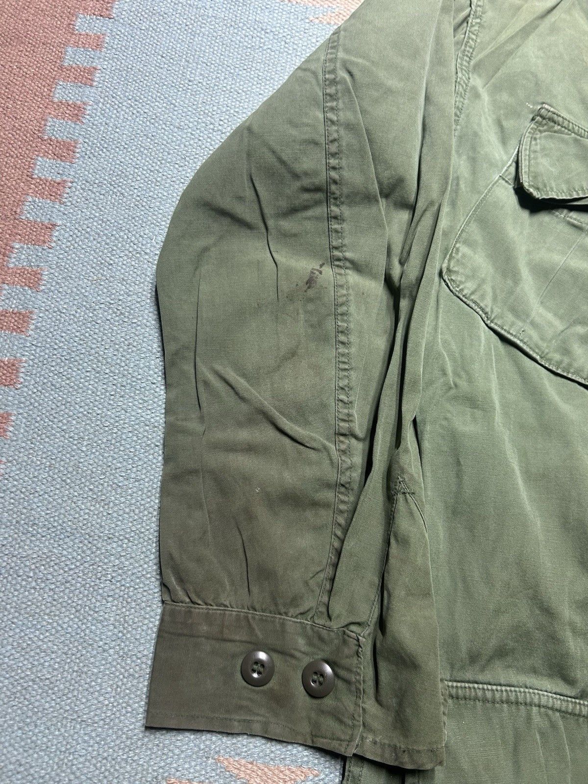 Vintage 60s OG 107 slant pocket shirt non ripstop poplin Vietnam S Size US S / EU 44-46 / 1 - 3 Thumbnail