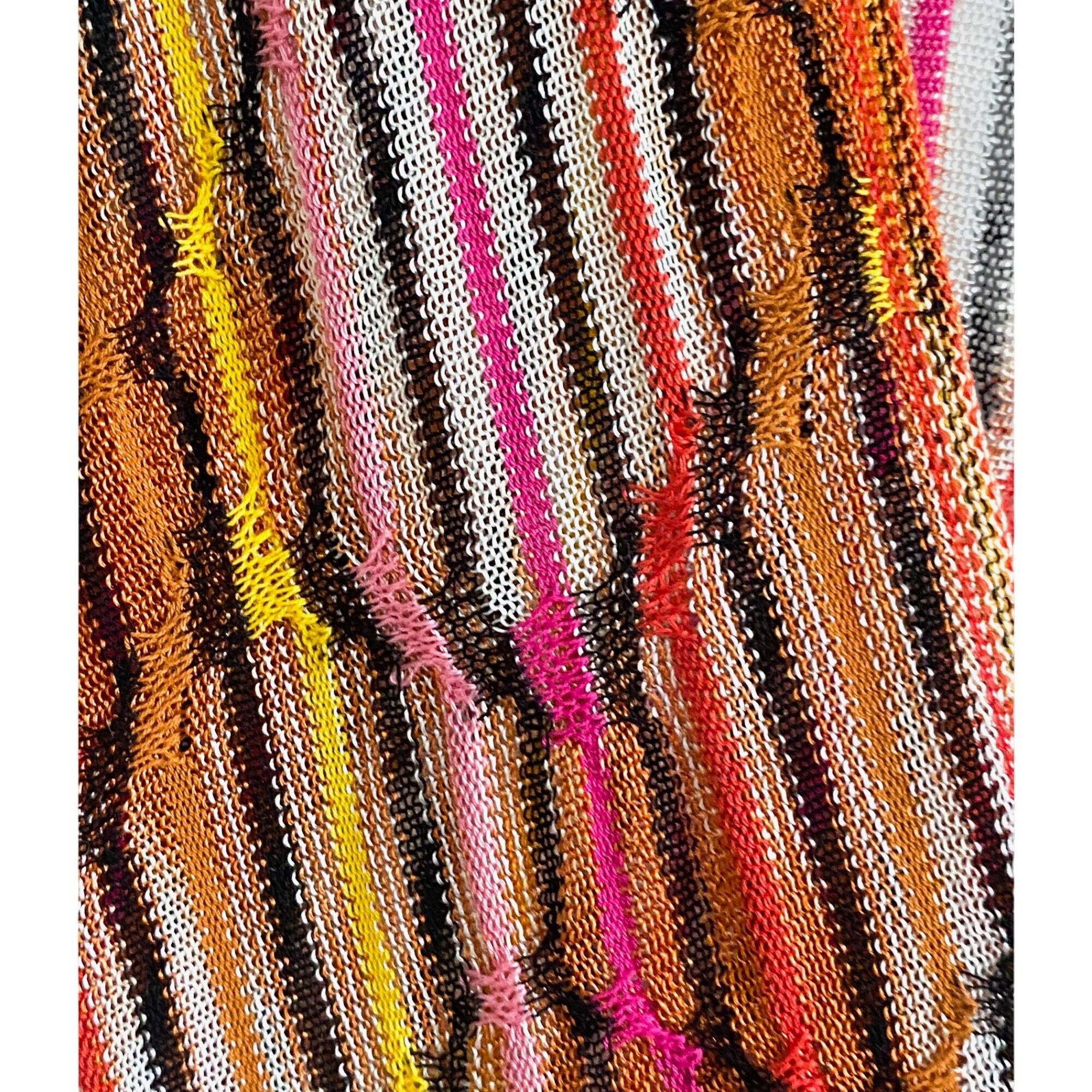 Missoni M Missoni Orange/Pink stripe dress, size US 10 Size L / US 10 / IT 46 - 10 Thumbnail