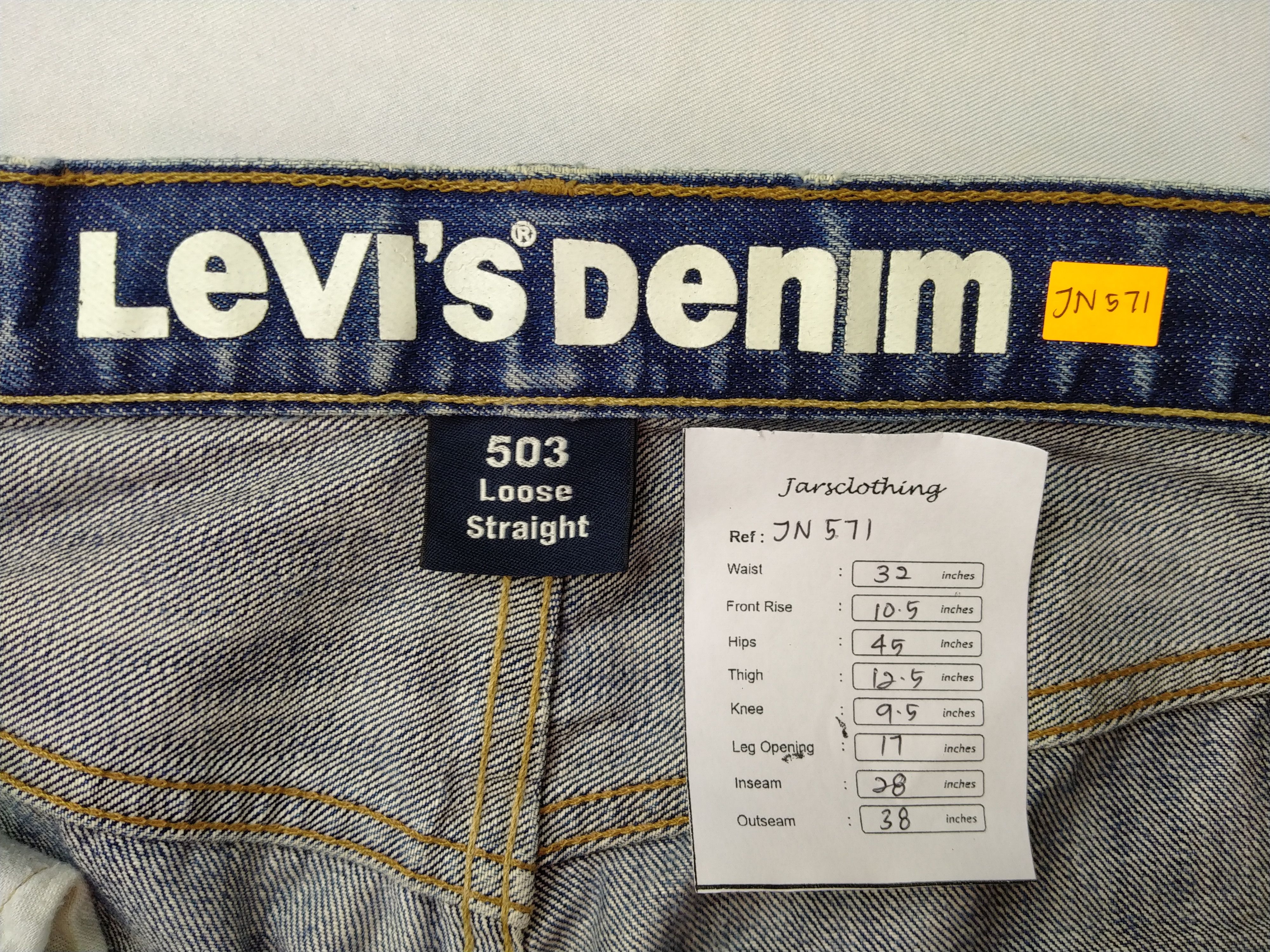 Levi's Vintage Levi's 503 Loose Straight Distressed Denim -JN571 Size US 32 / EU 48 - 8 Thumbnail