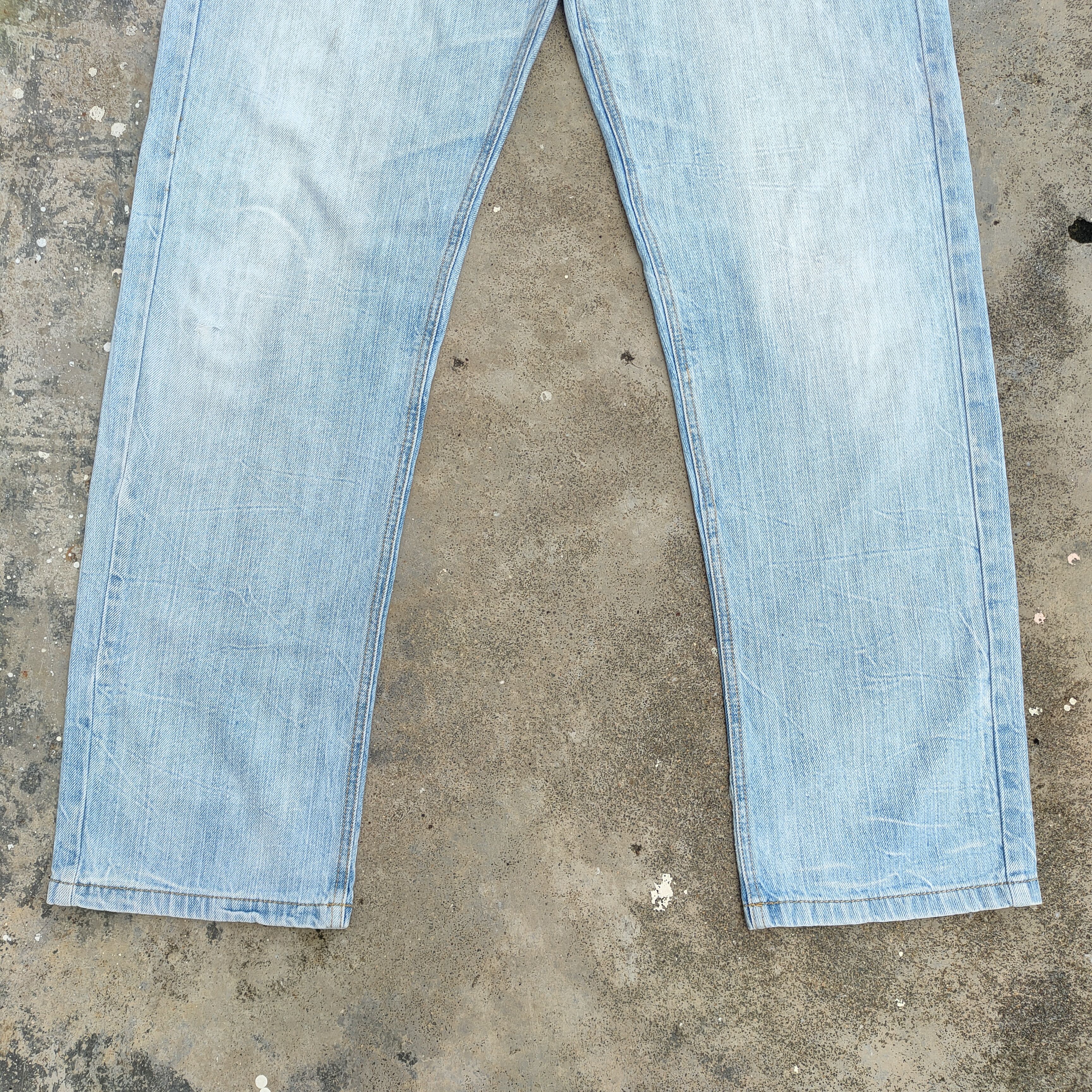 Japanese Brand VINTAGE DOUBLE WAIST JAPAN FADED RIPPED JEANS DENIM PANTS Size US 32 / EU 48 - 4 Thumbnail