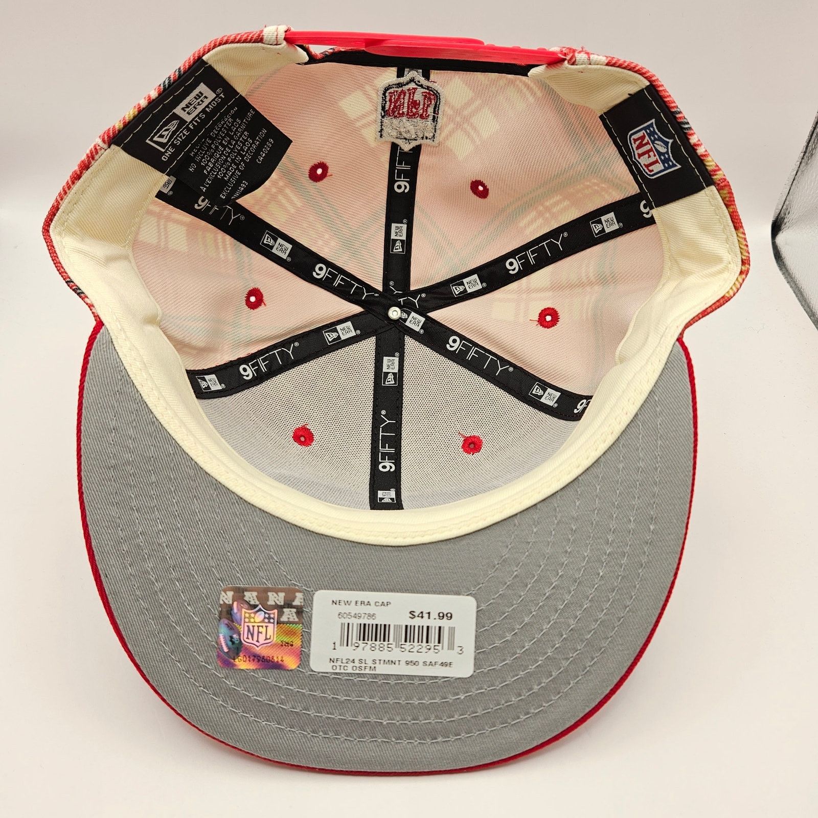 New Era NEW ERA X SAN FRANCISCO 49ERS NFL PLAID RED SNAPBACK HAT NWT Size ONE SIZE - 7 Thumbnail