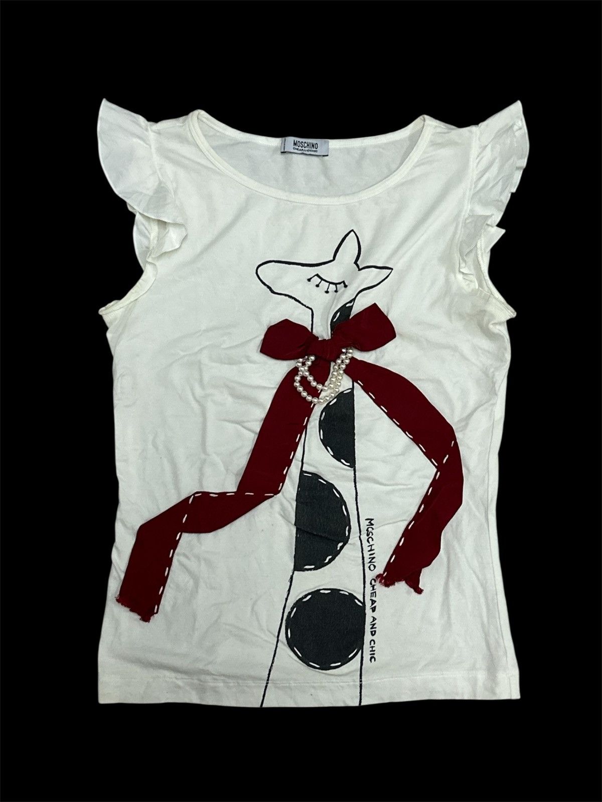 Moschino Moschino Cheap And Chic Ribbon Laces / Pearl Shirt Size S / US 4 / IT 40 - 2 Thumbnail
