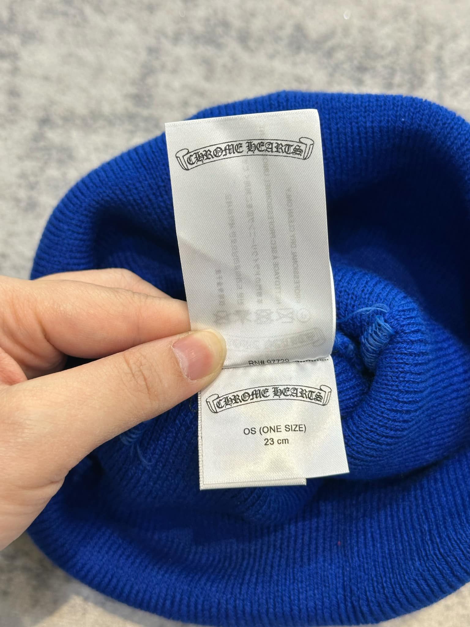 Chrome Hearts CHROME HEARTS stacked +CHROME HEARTS+ beanie navy Size ONE SIZE - 4 Thumbnail