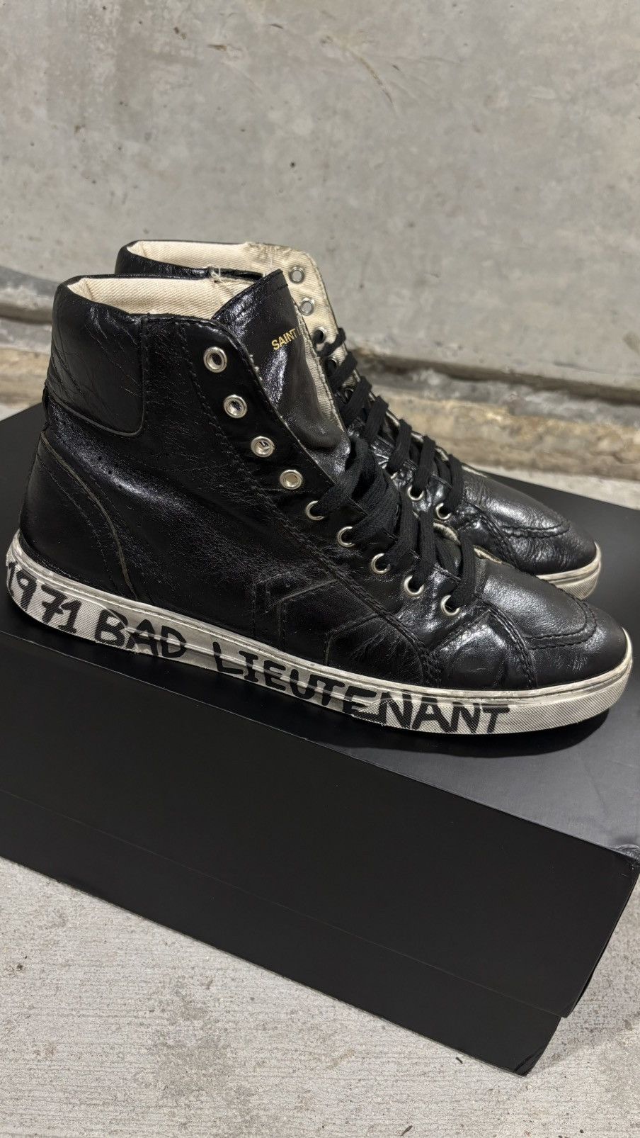 Saint Laurent Paris 17FW Joe “BAD LIEUTENANT” Sneakers Sz43 | Grailed