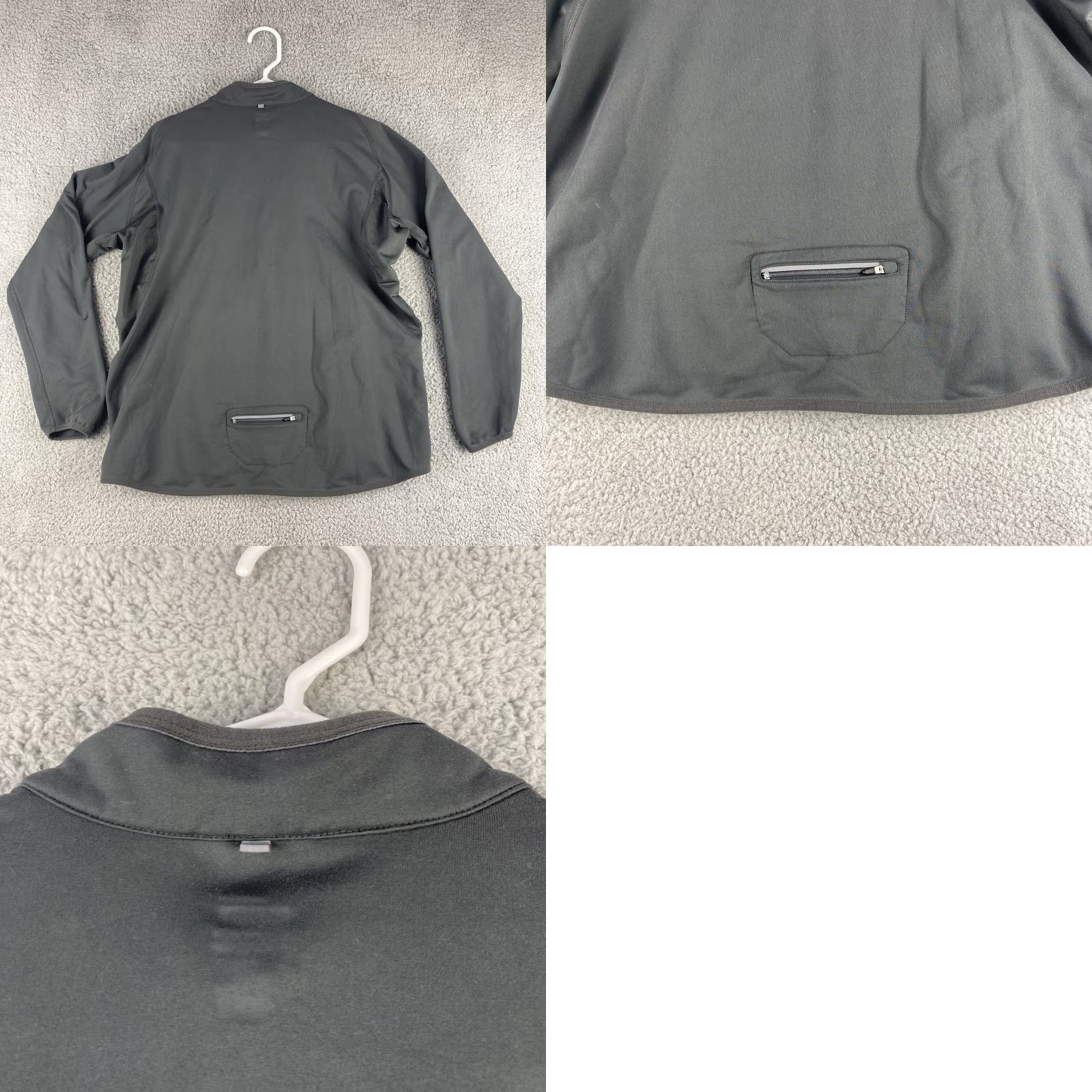 Nike Nike Fit Dry Womens Large Gray Long Sleeve Athletic 1/2 Zip Jacket 42-39 Regular Women Sports Track Jacket 1/2 Zip Size L / US 10 / IT 46 - 8 Thumbnail