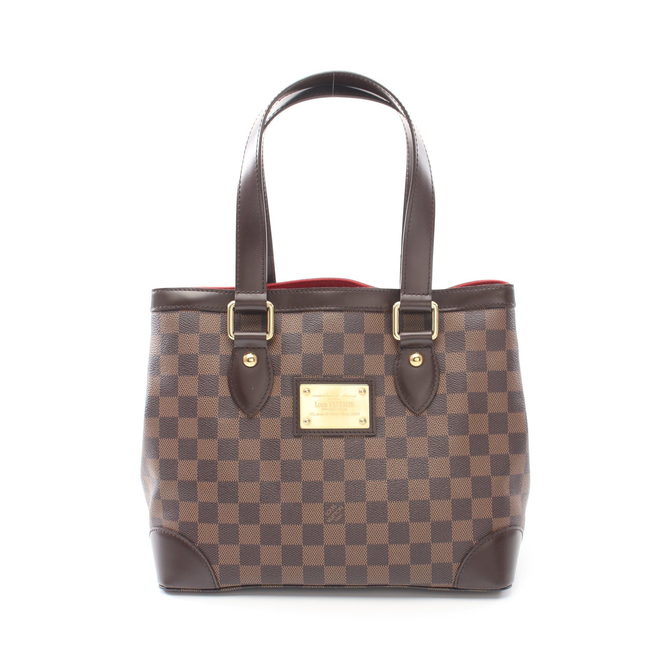 Louis Vuitton Louis Vuitton Hampstead Pm Damier Ebene Handbag Tote Bag Leather Brown Size ONE SIZE - 1 Thumbnail