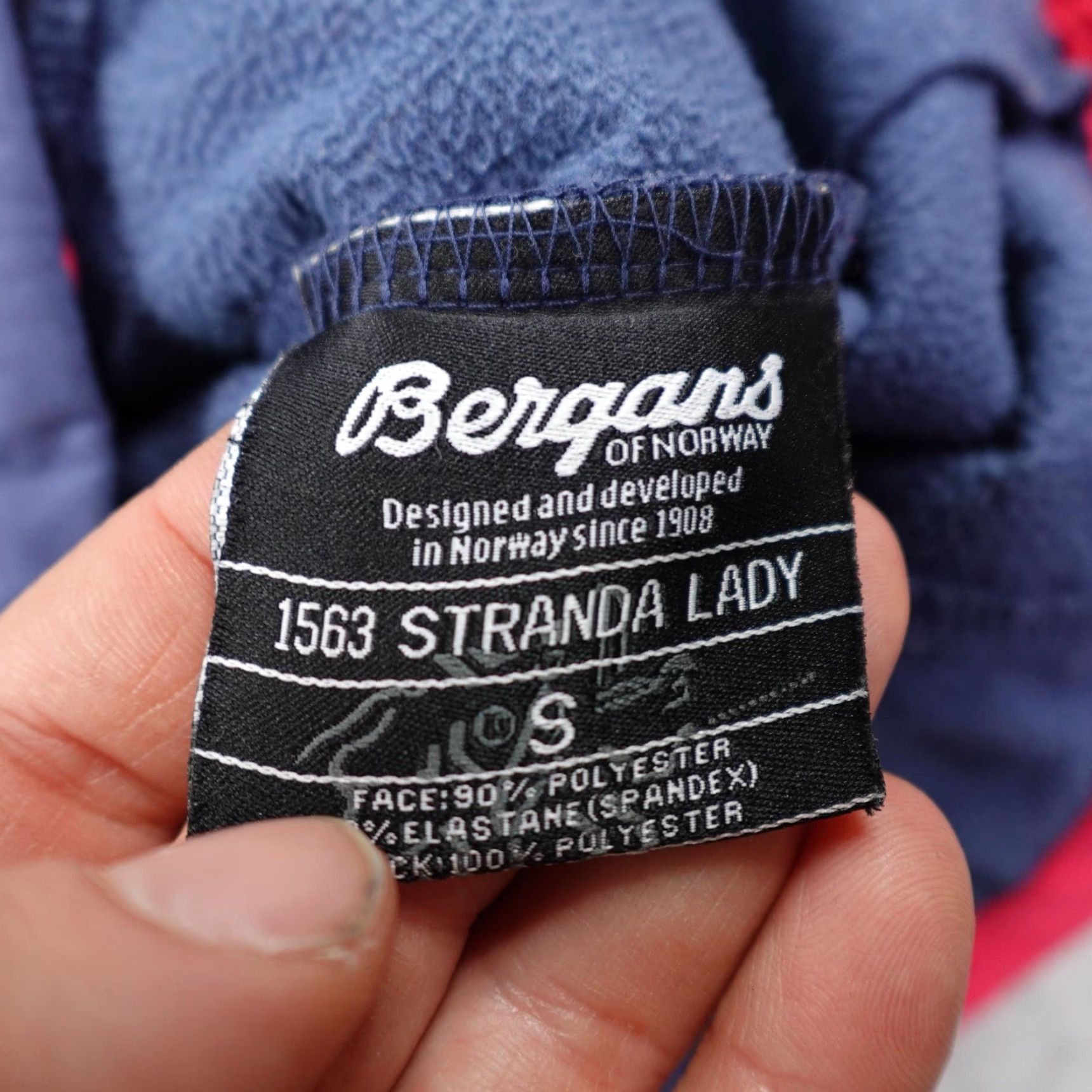 Vintage Bergans of Norway Jacket Womens Small Blue Stranda Lady Softshell Coat Parka Hooded Full Zip Pockets Waterproof Size S / US 4 / IT 40 - 6 Thumbnail