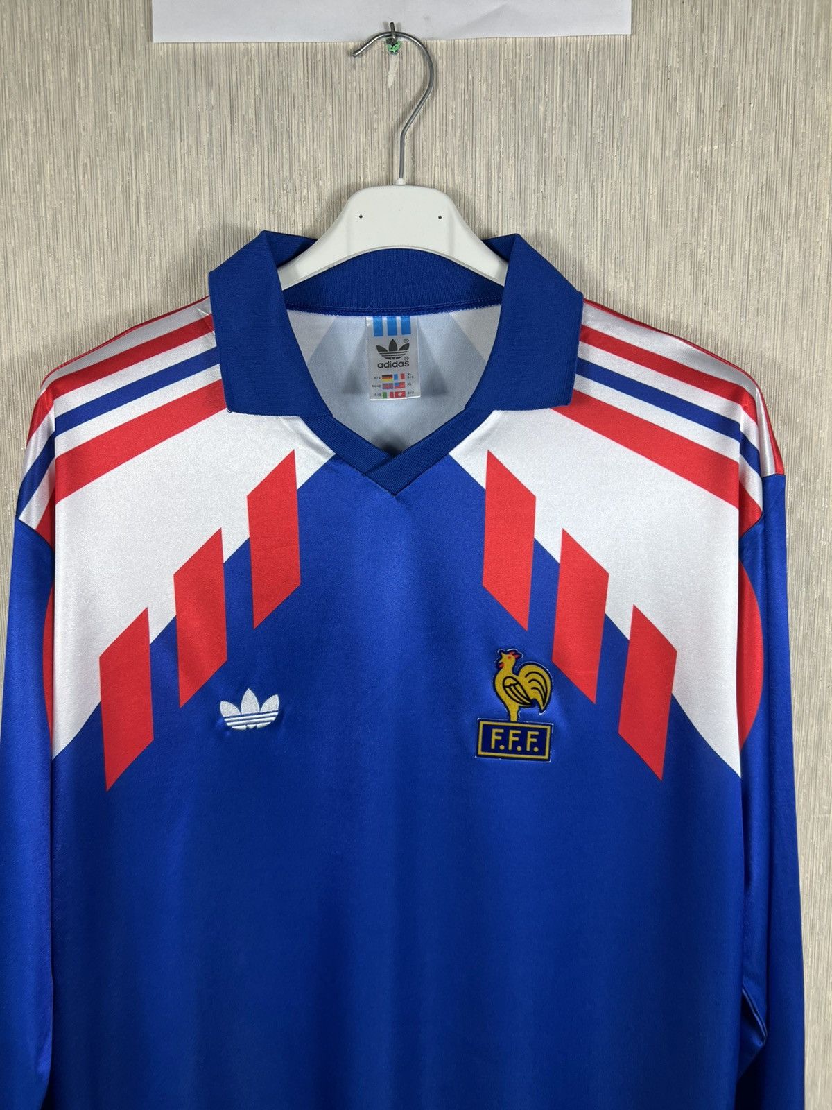 Adidas Vintage 90s Adidas France jersey long sleeve football tee Size US XL / EU 56 / 4 - 5 Thumbnail
