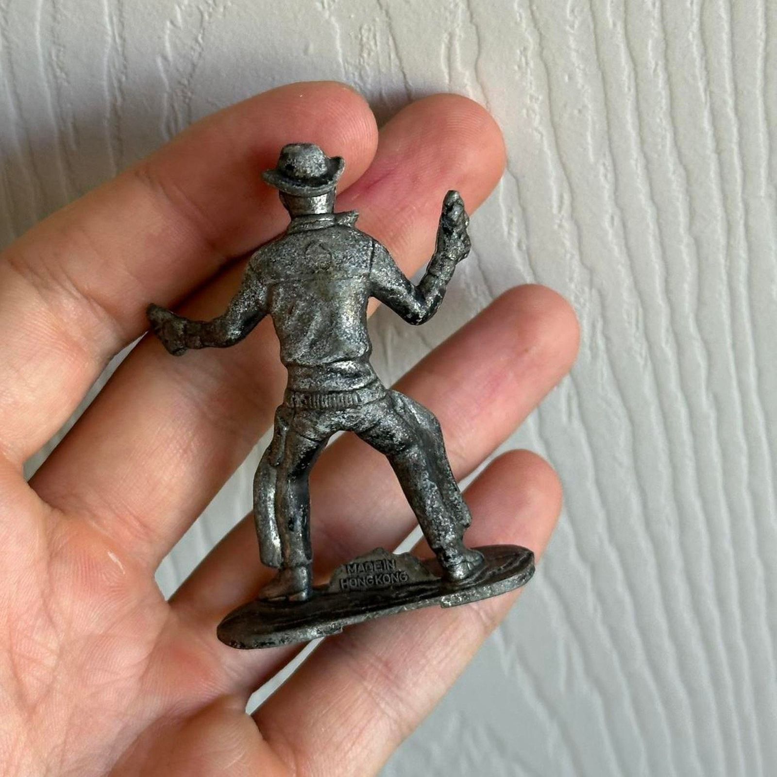 Vintage Vintage 60s Billy The Kid Western Metal Cowboy Silver Toy Size ONE SIZE - 5 Thumbnail