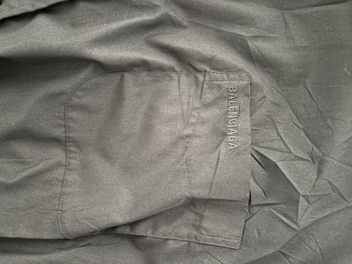 Balenciaga Oversized Creased Button Down Shirt