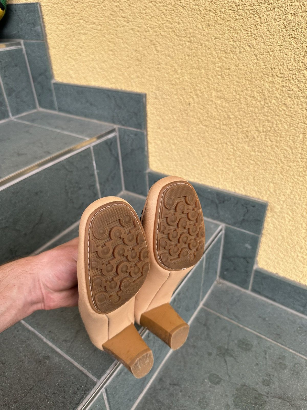 Salvatore Ferragamo Salvatore Ferragamo Women Heels Brown Beige Vintage Italy Size US 6 / IT 36 - 13 Thumbnail