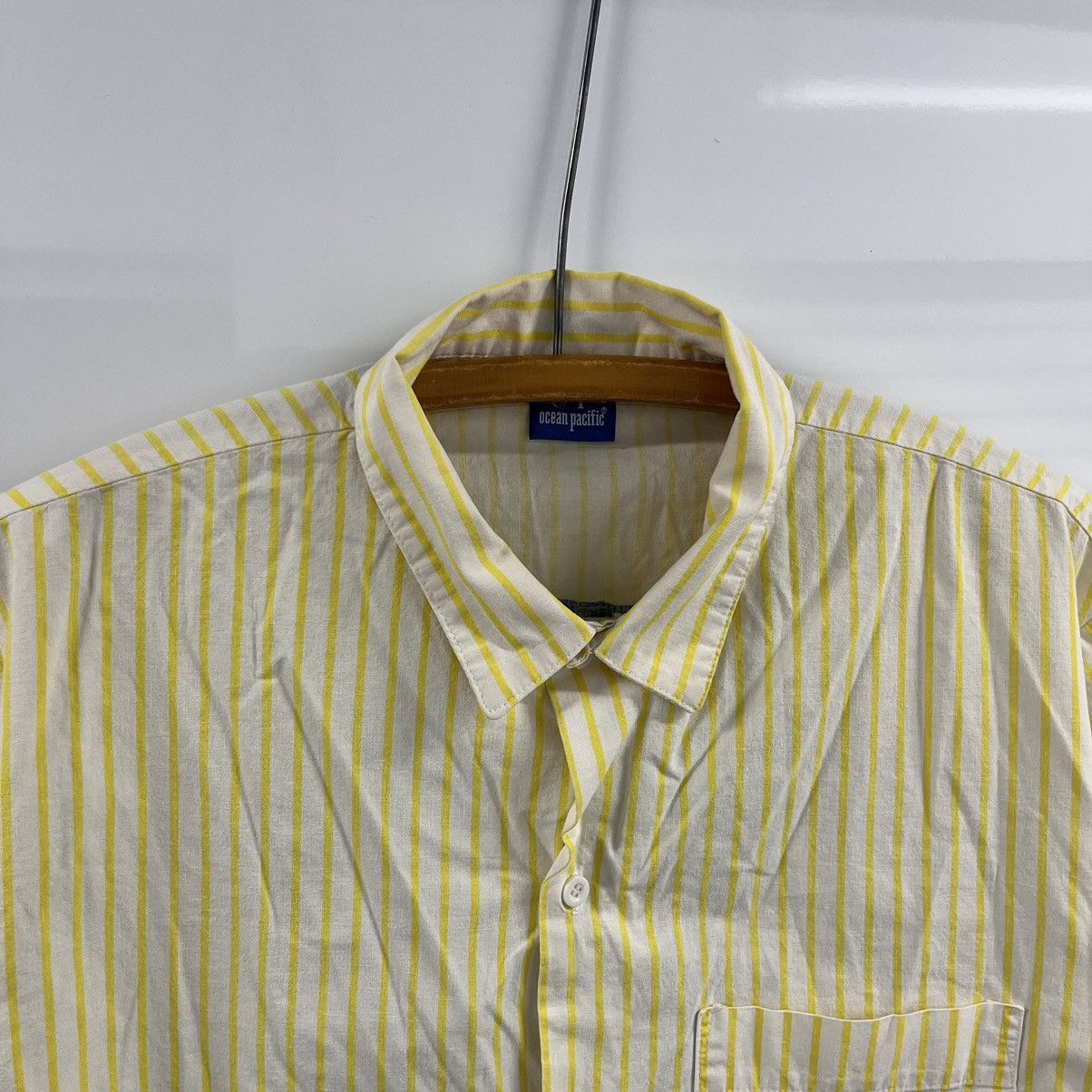 Ocean Pacific × Vintage Crazy Rare Vintage 1986 Ocean Pacific Surfer Button Up Tee Size US L / EU 52-54 / 3 - 4 Thumbnail