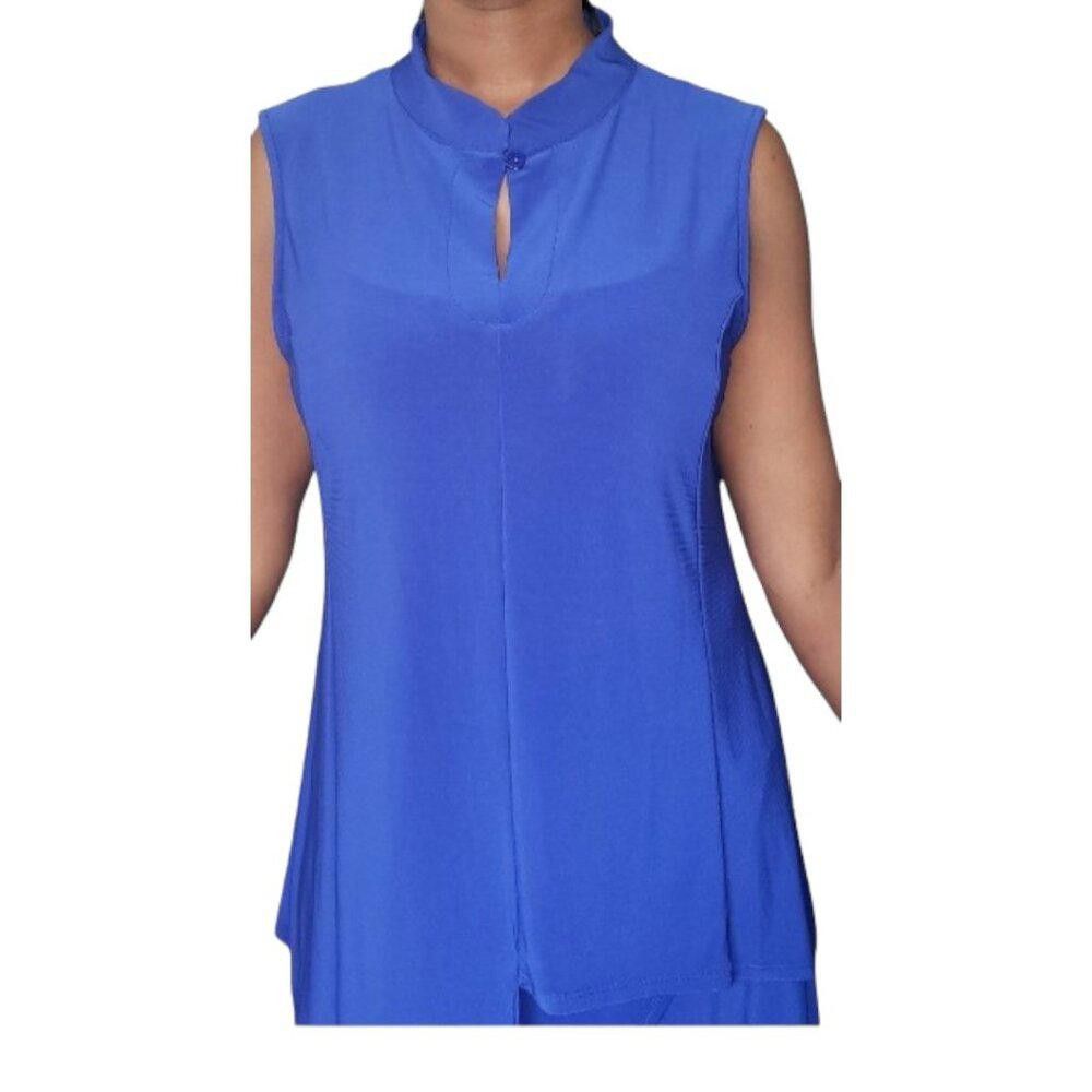 Designer CT1681 Patchington Mandarin Sleeveless Tank & Wrap Pant Size ONE SIZE - 4 Thumbnail