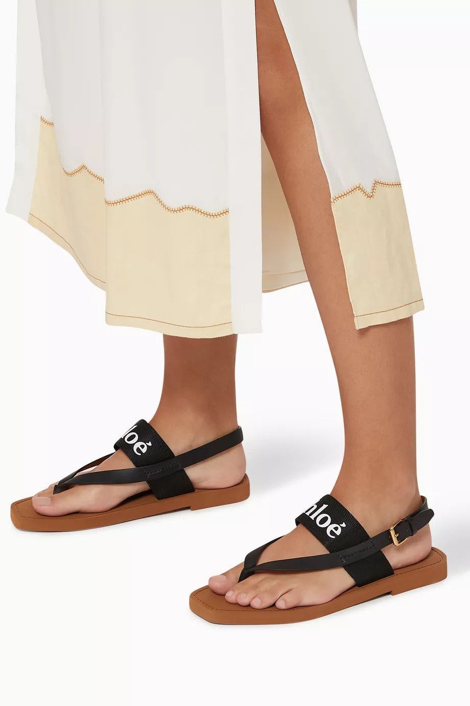 Chloe o1loc1c1024 Woody Sandals in Black Size US 7 / IT 37 - 3 Thumbnail