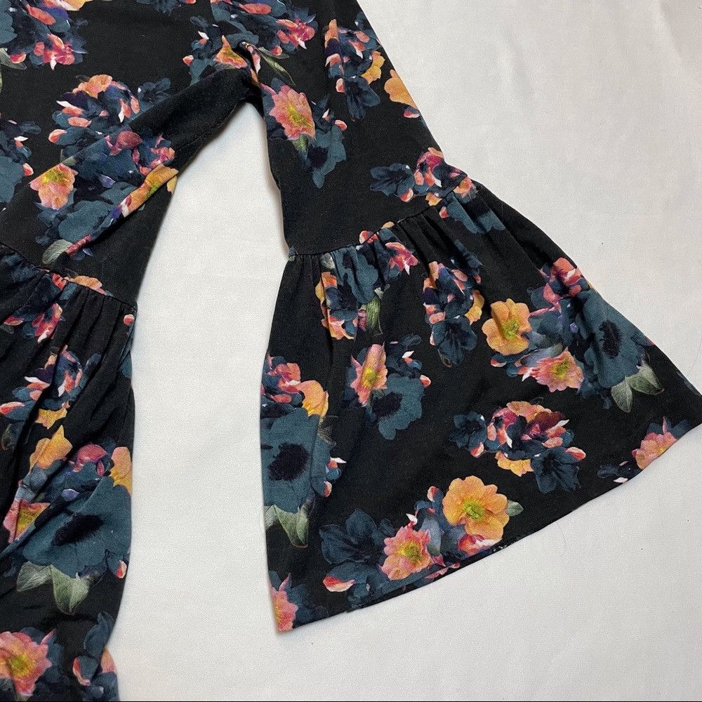 Nicole Miller Artelier Nicole Miller Vintage Floral Bell Sleeve Top Size Size M / US 6-8 / IT 42-44 - 9 Thumbnail